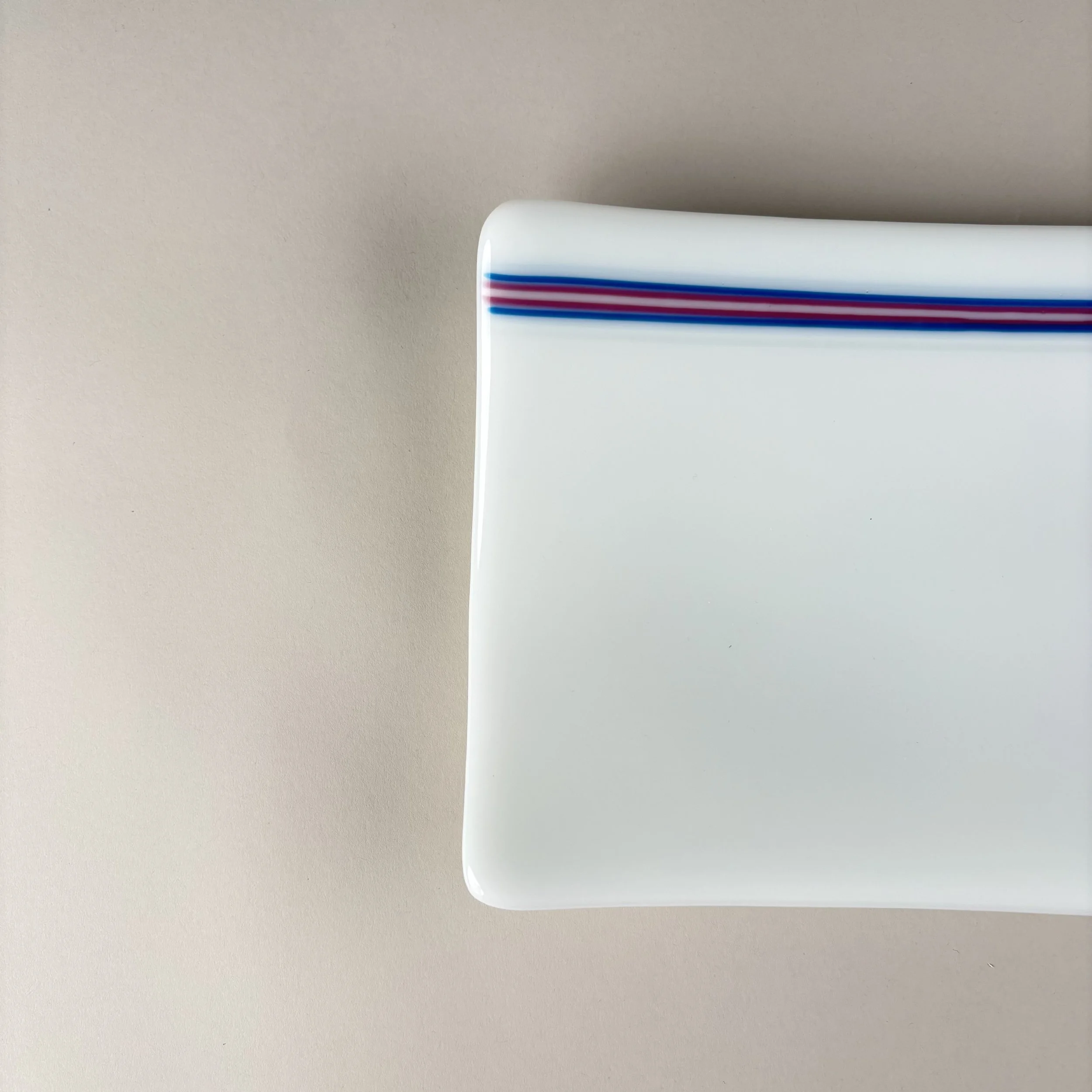 Trans Flag Accent Platter · detail