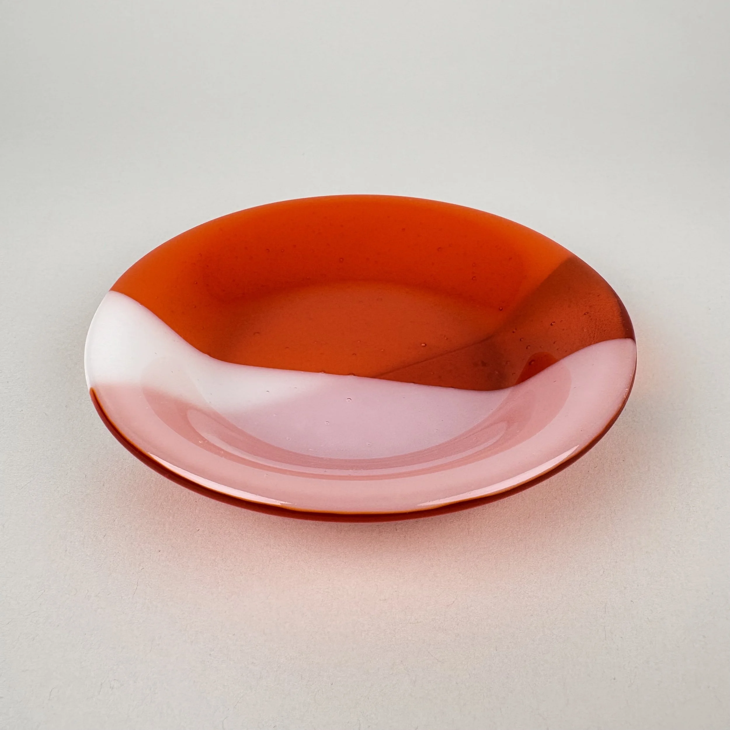 Everyday Bowl — Orange & White Crisscross