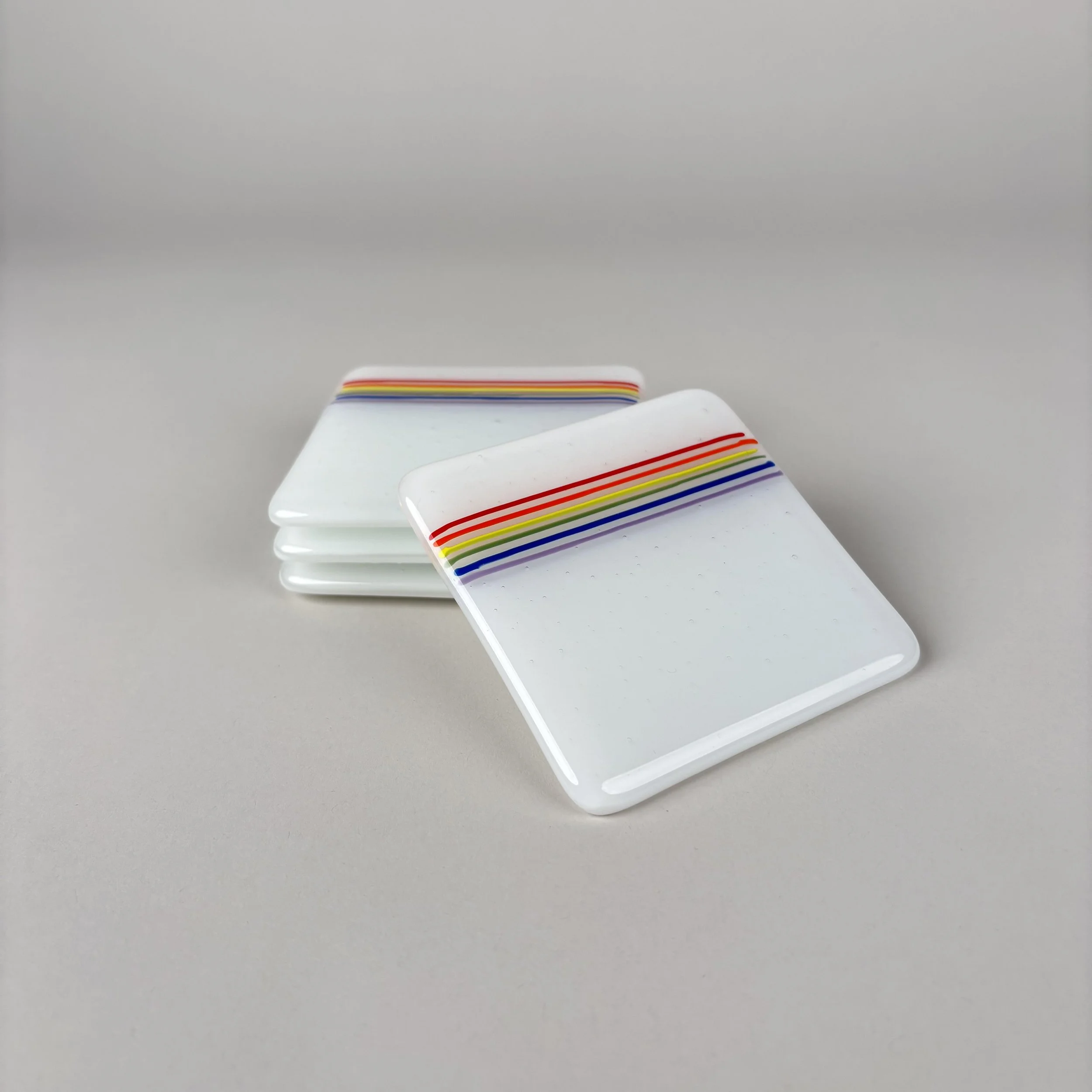 Rainbow Accent Coaster Set