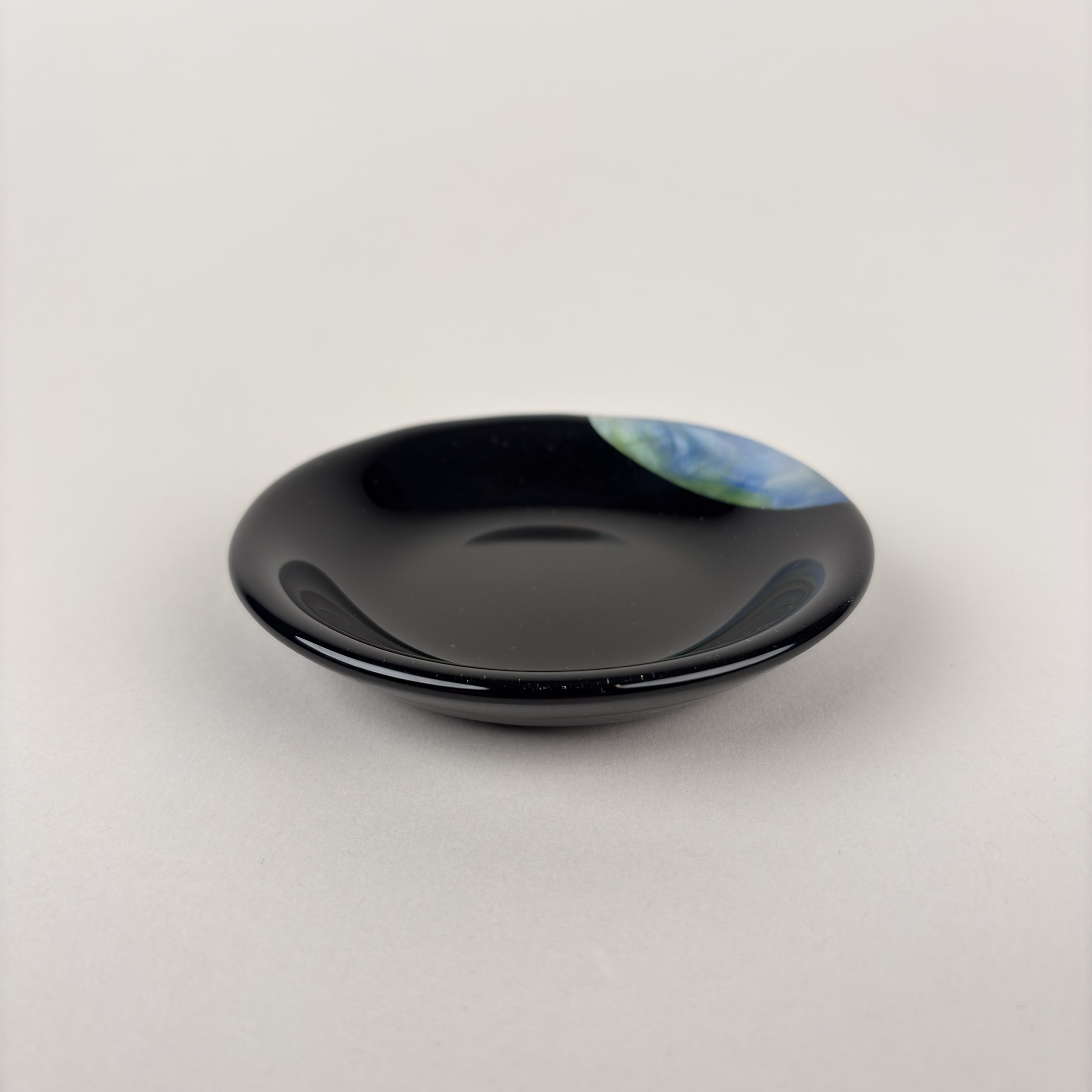 Everyday Bowl — Gloss Black with Green & Blue Accent, v2