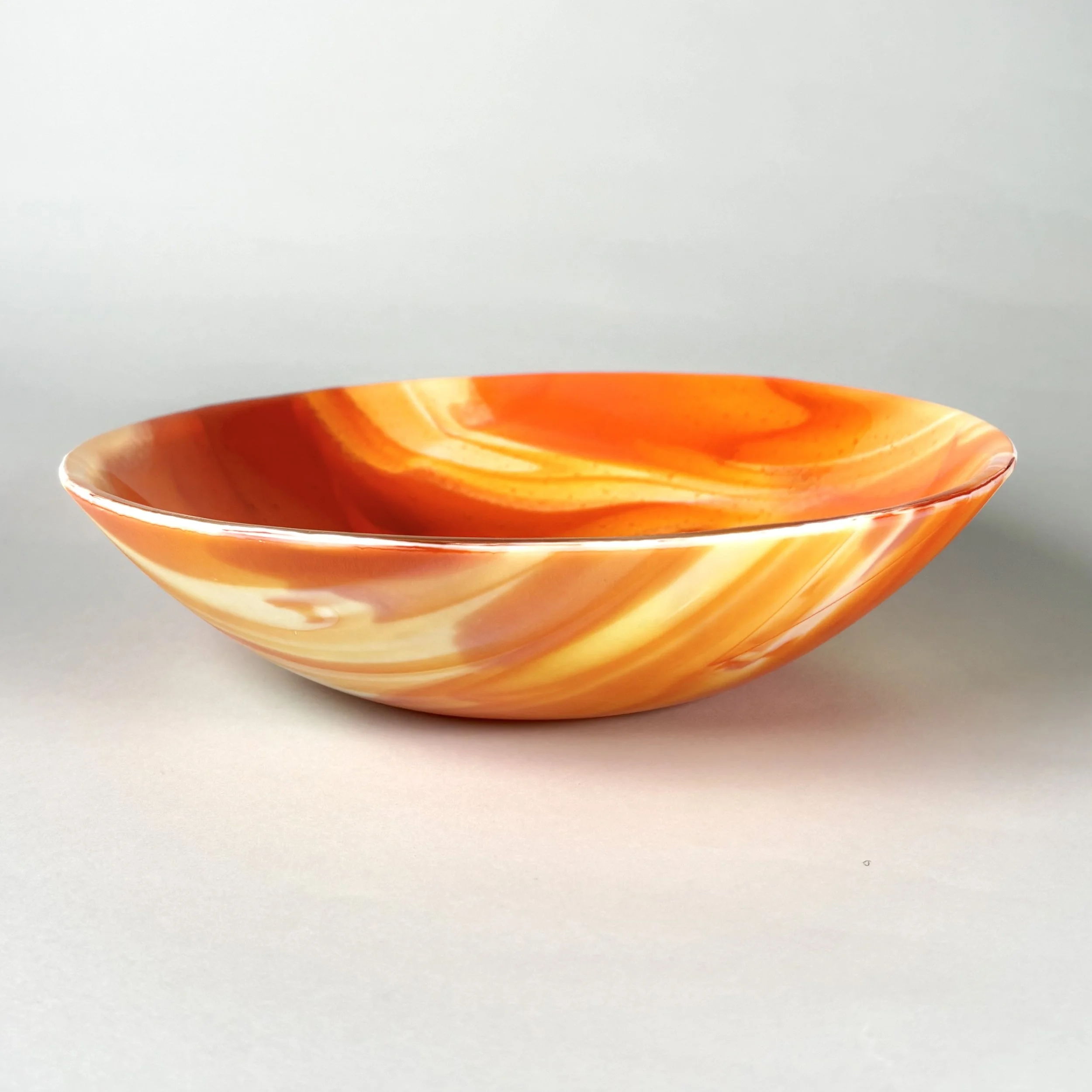 Color Splash Bowl — Orange & French Vanilla