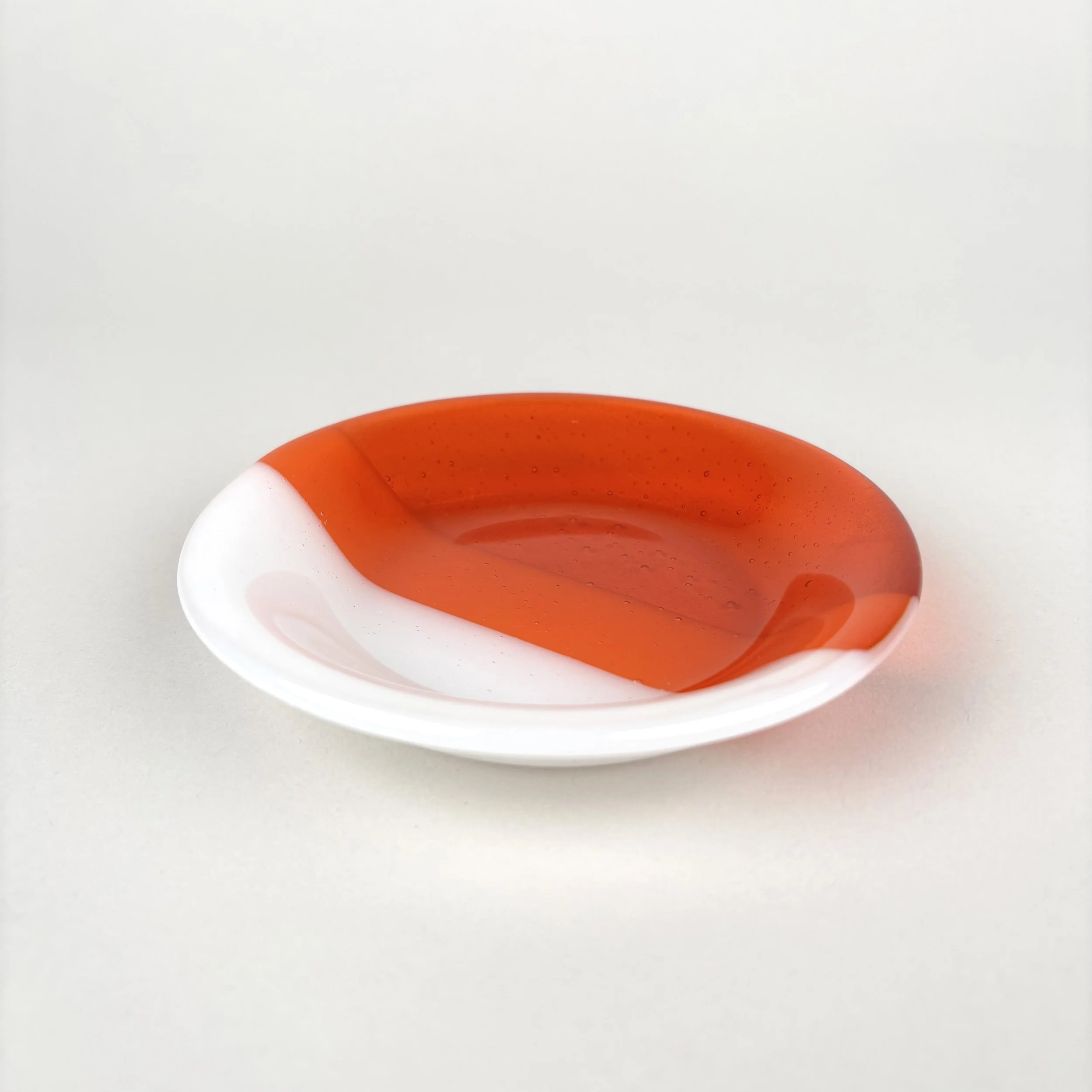 Everyday Bowl — Orange & White Layered Lines