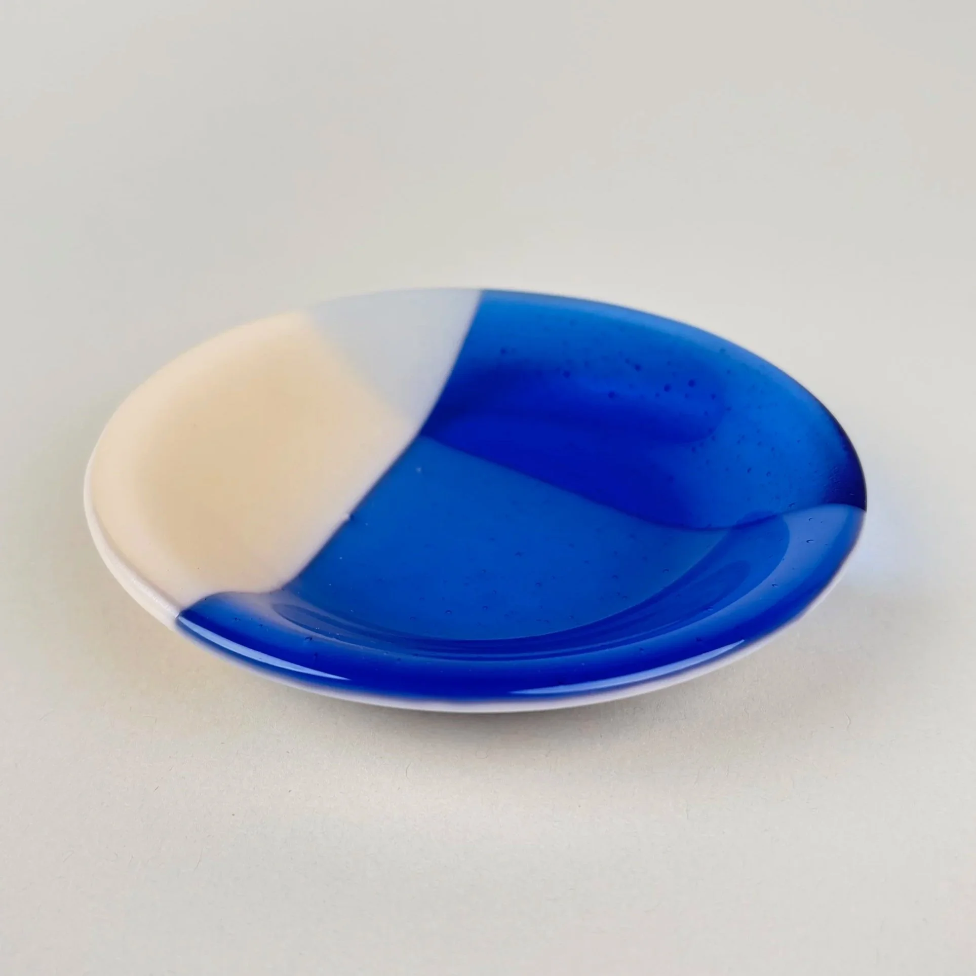 Everyday Bowl — Sky Blue & Almond Crisscross
