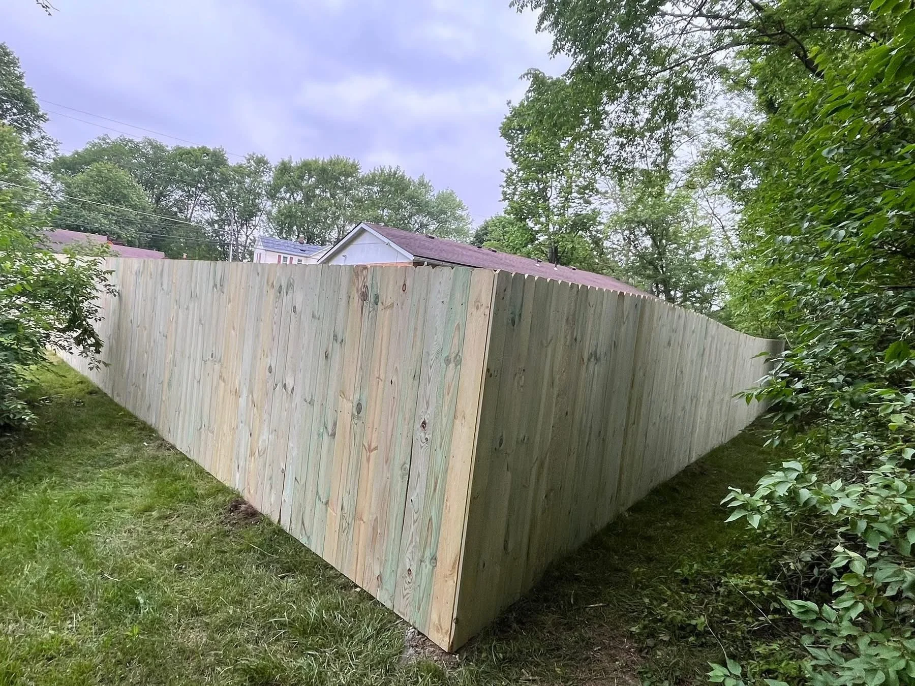6' Privacy fence.