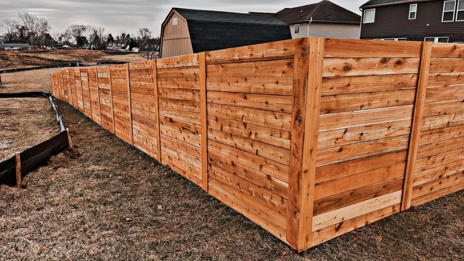6' horizontal privacy fence