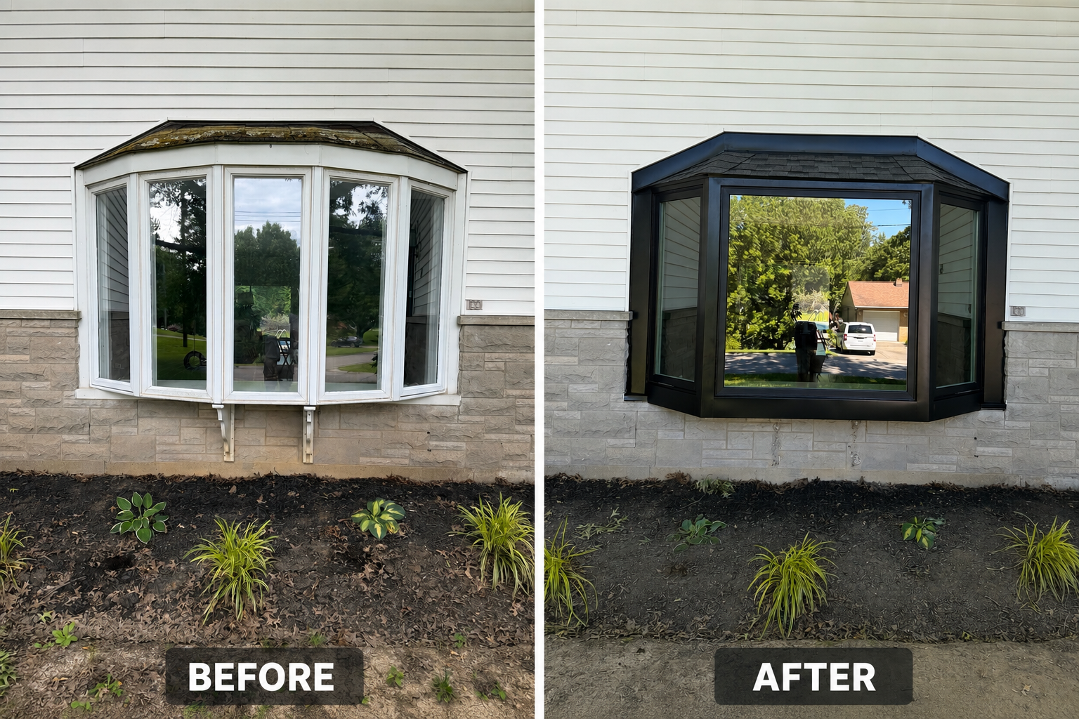 Before and after Bow to Bay replacement
