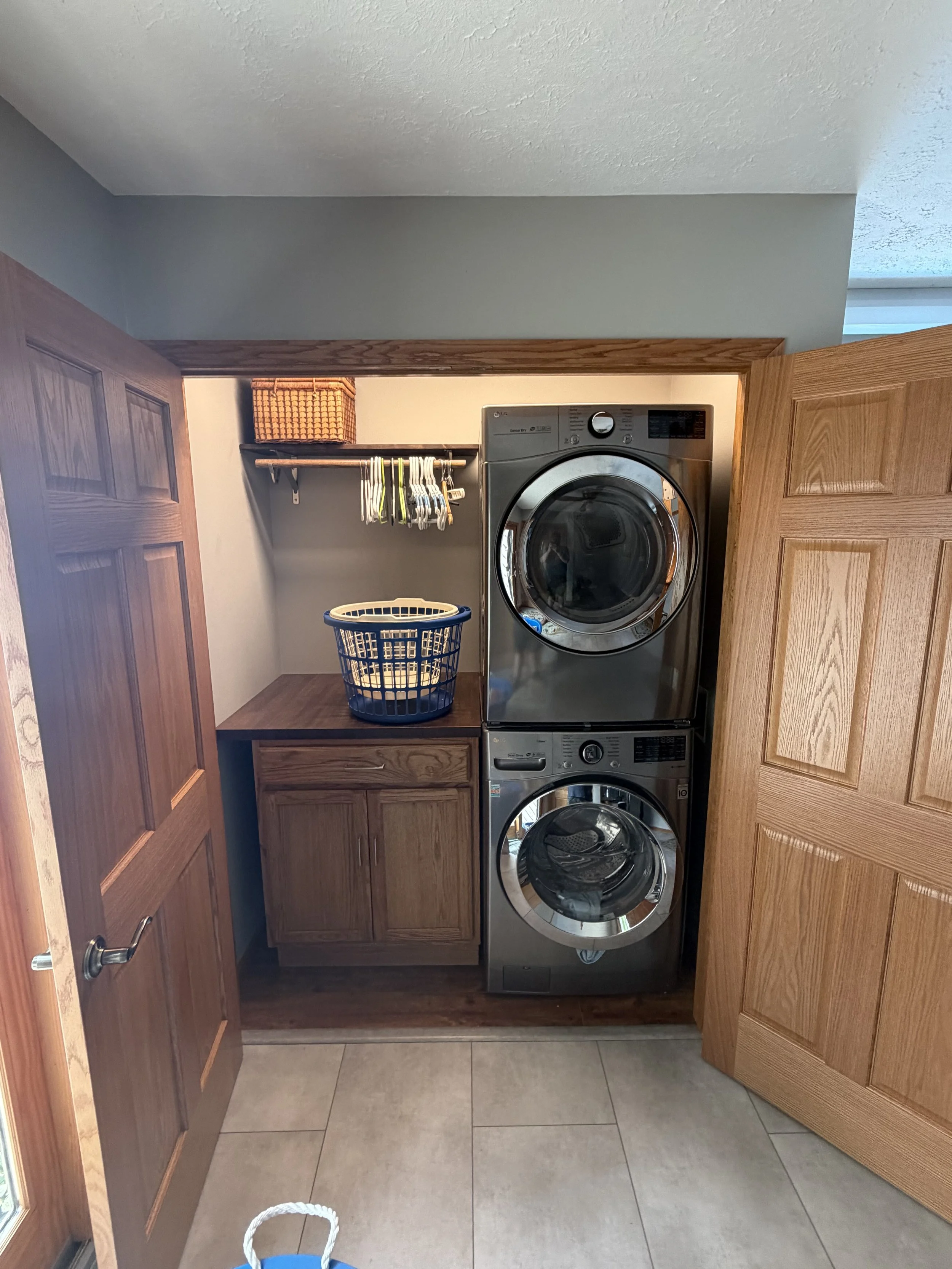Updated laundry storage