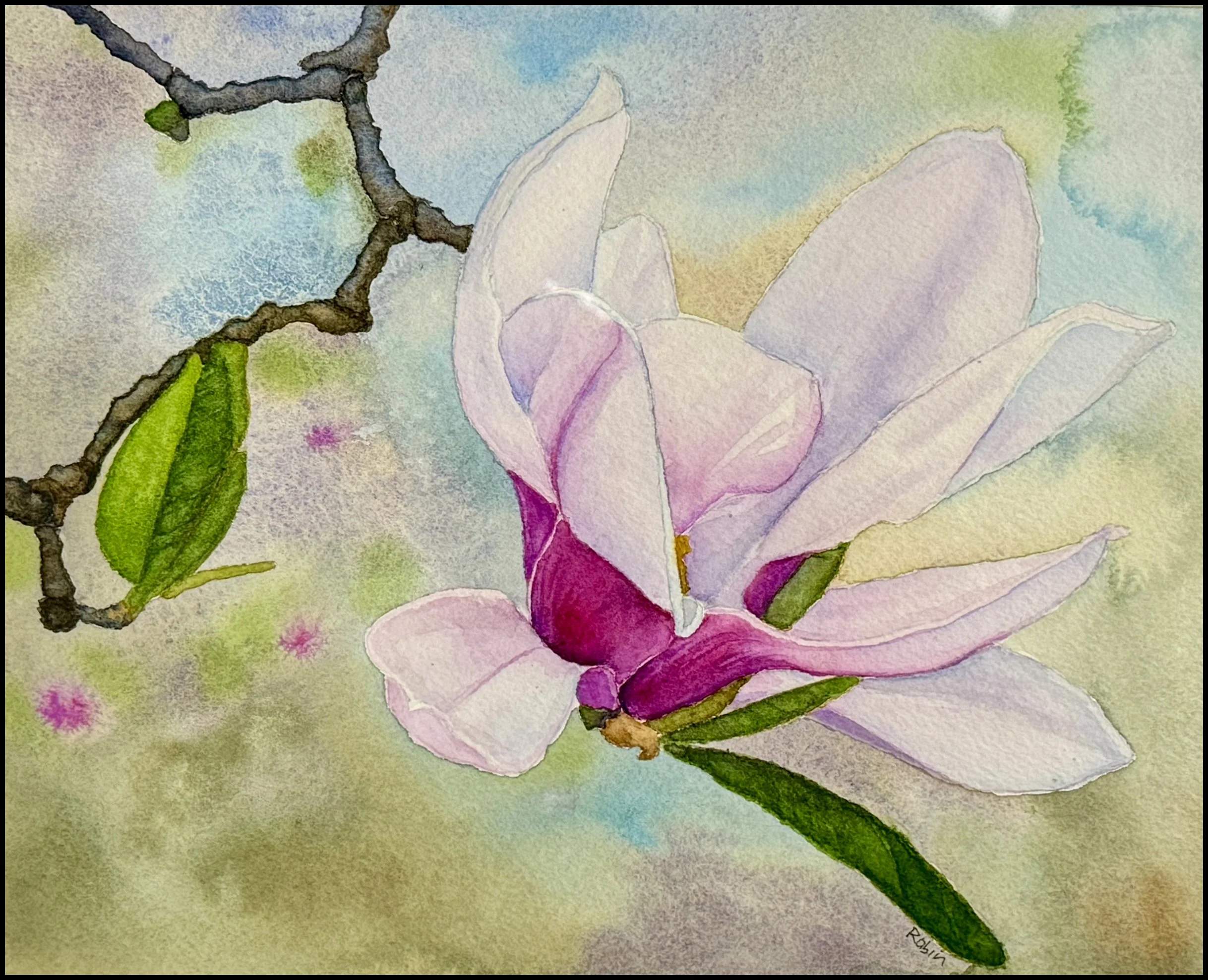 Joseph Napolitano, "Sea Shattered the Maine Coast," Jane Marconi, "Monarch Garden," Watercolor on Paper