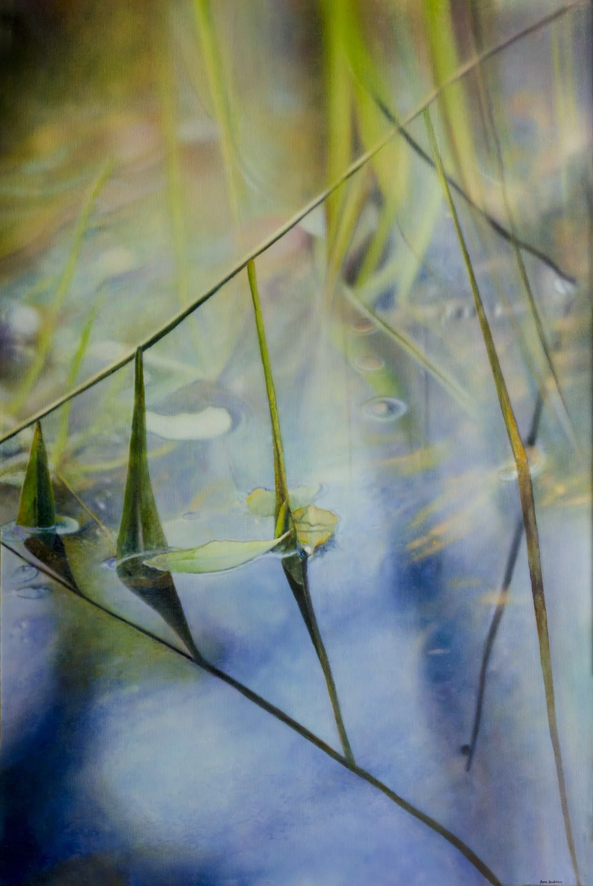 "Blades of Grass," by Ross Barbera, Acrylic on Canvas, 62" x 46"