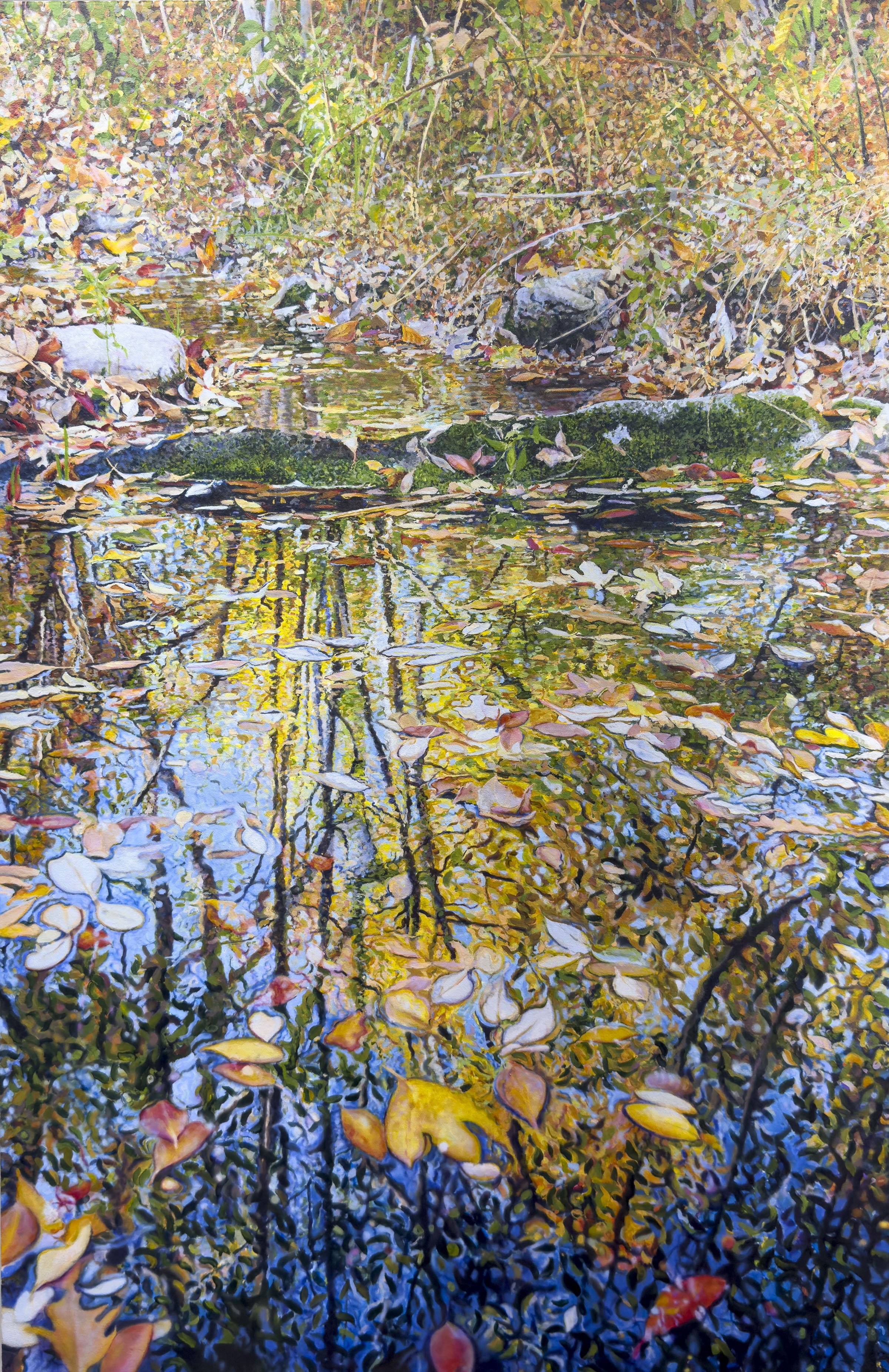 "Avalon: Autumn Light," Ross Barbera, Acrylic on Canvas, 48" x 32" 2025