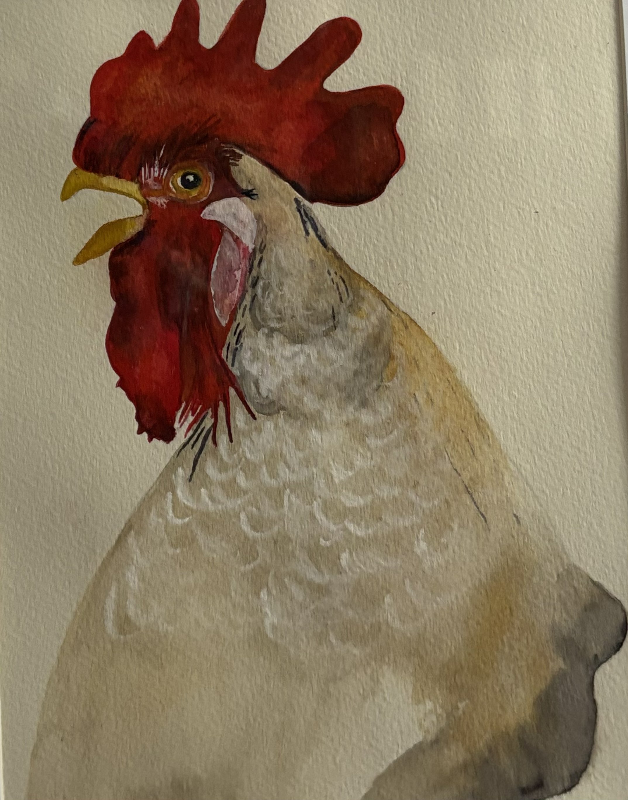 Karen Scharbach, "Sentinelle Du Matin," Watercolor on Paper