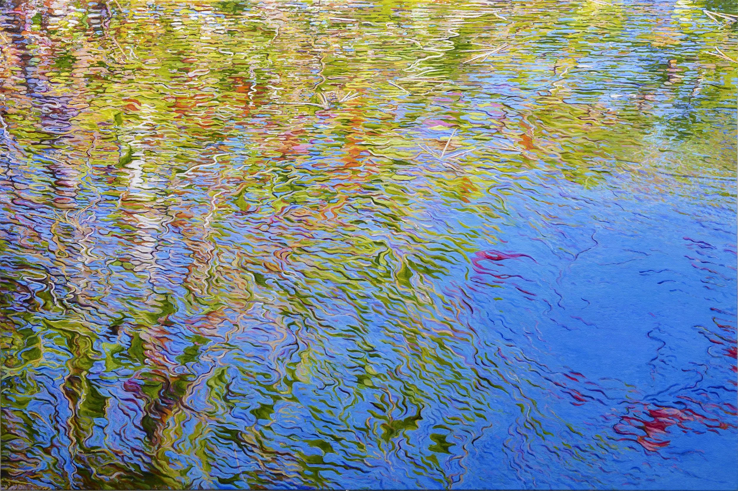 "Avalon Pond," Ross Barbera, Acrylic on Canvas, 32" x 48"