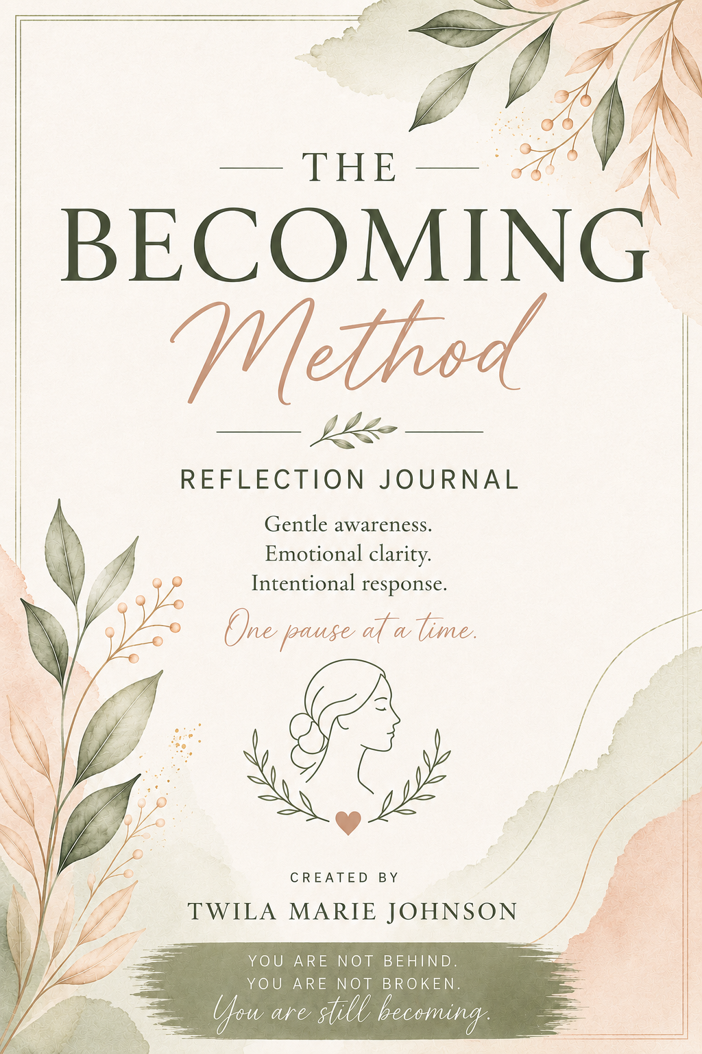 The Becoming Method Reflection Journal Cover