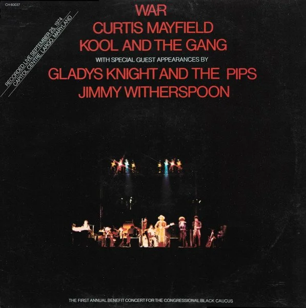 WAR, Curtis Mayfield, Kool & The Gang, Gladys Knight - First Annual Benefit Concert LP