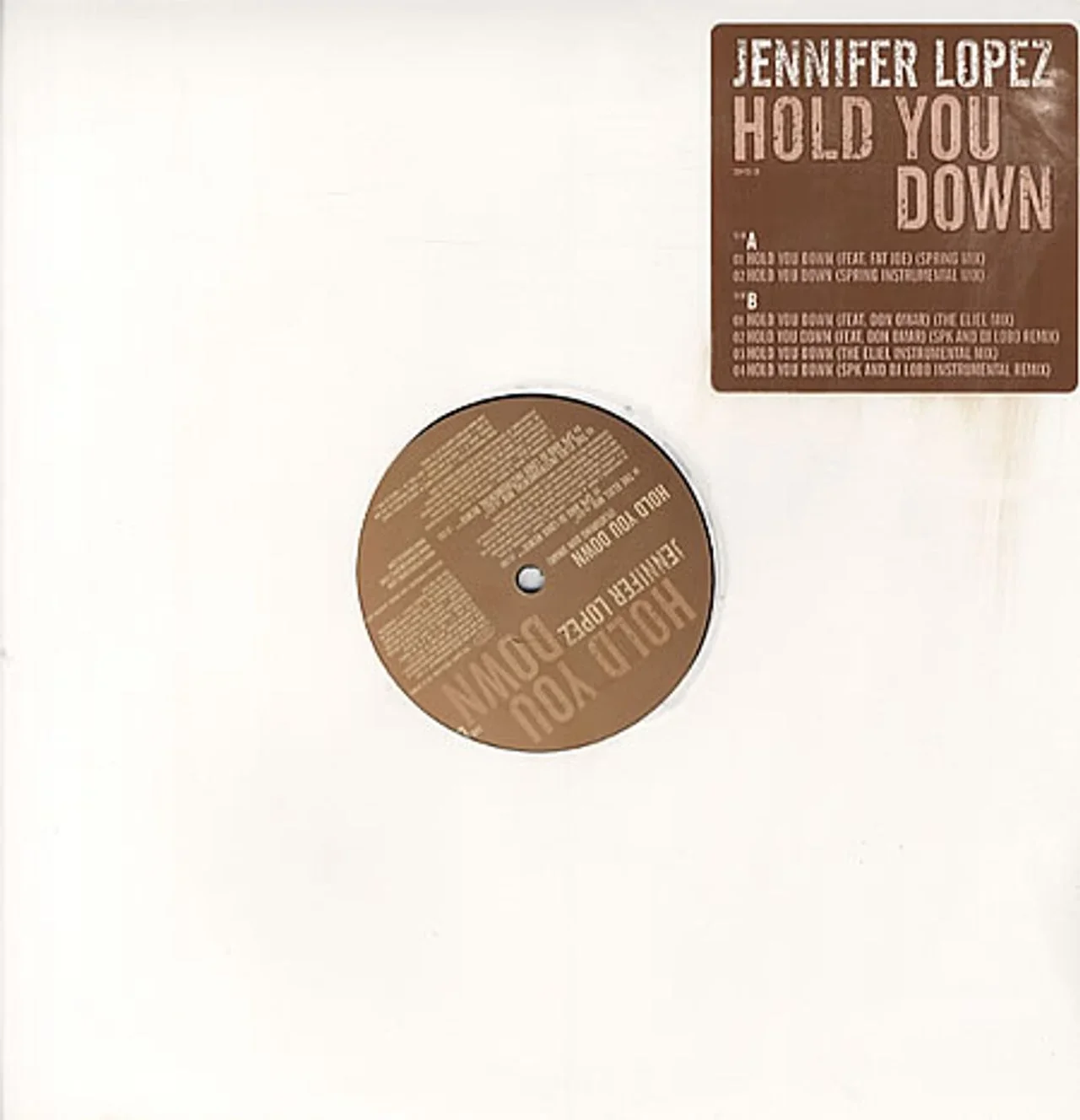 Jennifer Lopez - Hold You Down 12"