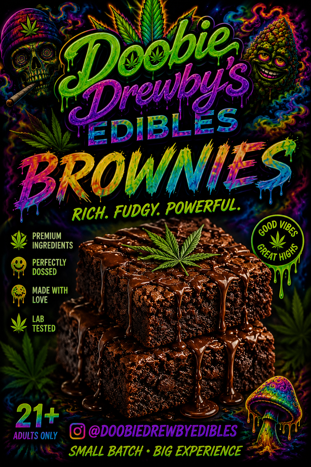 Double Dosed Brownies