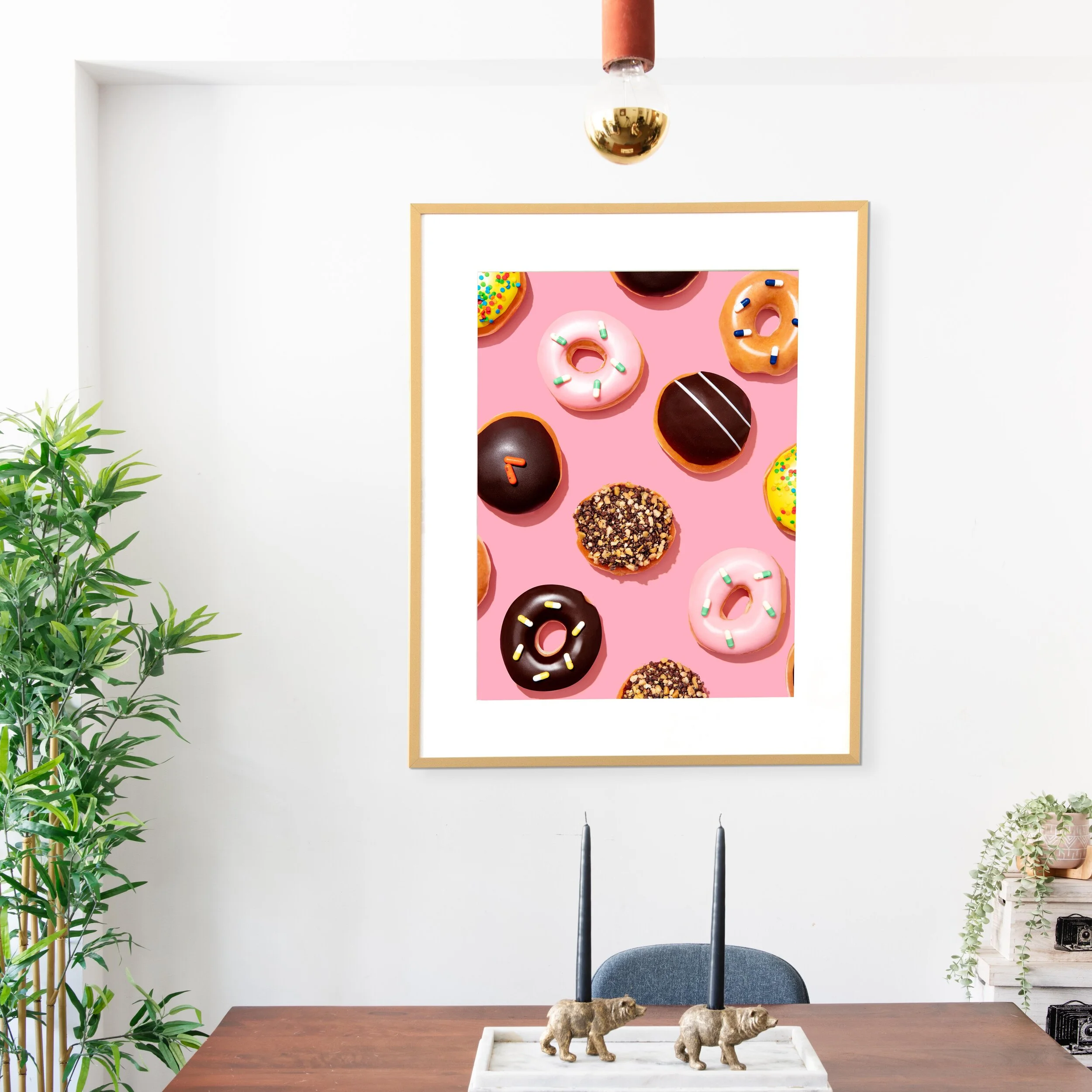 Gallery Wall-027 gold frame doughnuts.jpg