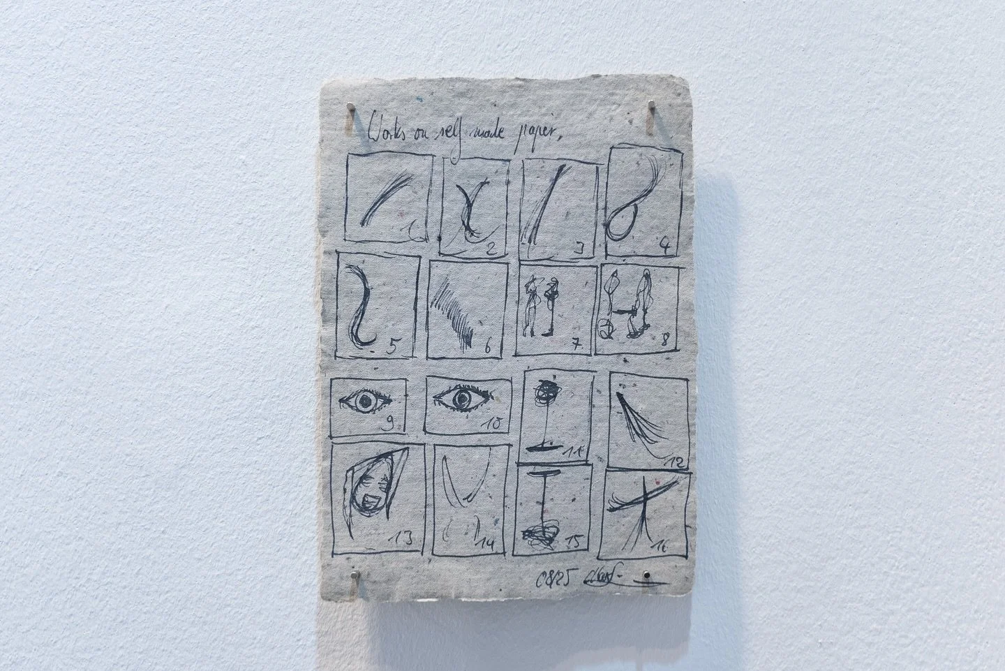 Works on self made paper, 2025

Ink on handmade paper
21,5 x 15,5 cm / 8,46 x 6,1 inch 

#artonpaper #handmadepaper #lineart #drawingstudy
#conceptualdrawing #contemporaryart #artistsoninstagramً