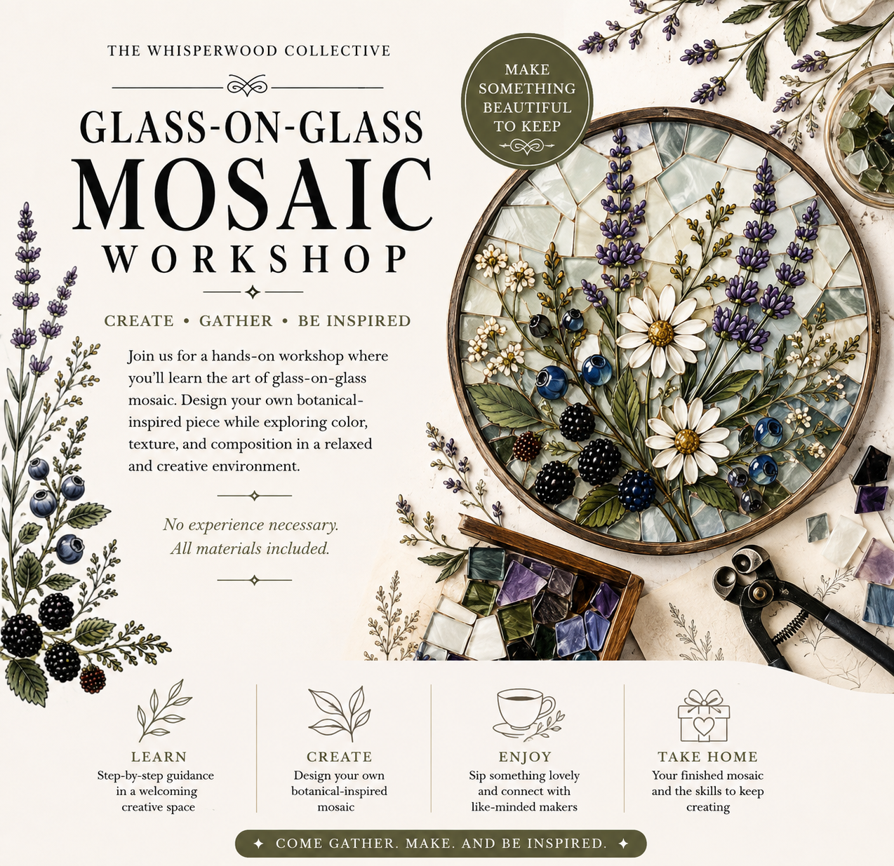 Glass On Glass Mosaic