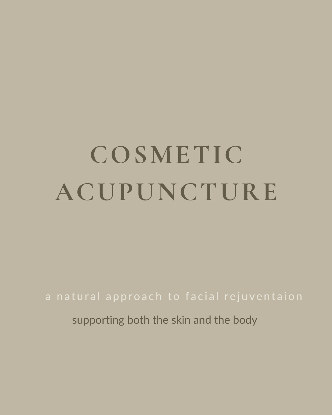 Cosmetic facial acupuncture, a natural approach to facial rejuvenation