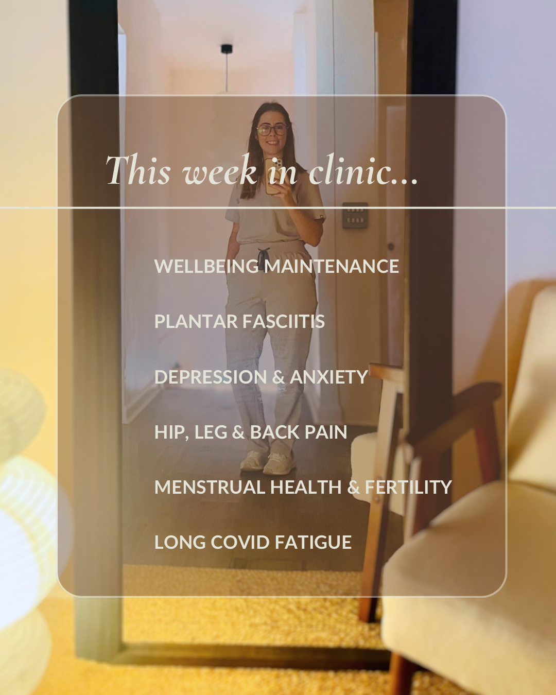 acupuncture for wellbeing maintenance plantar fasciitis depression anxiety hip pain leg pain and back pain fertility infertility long covid menstrual health