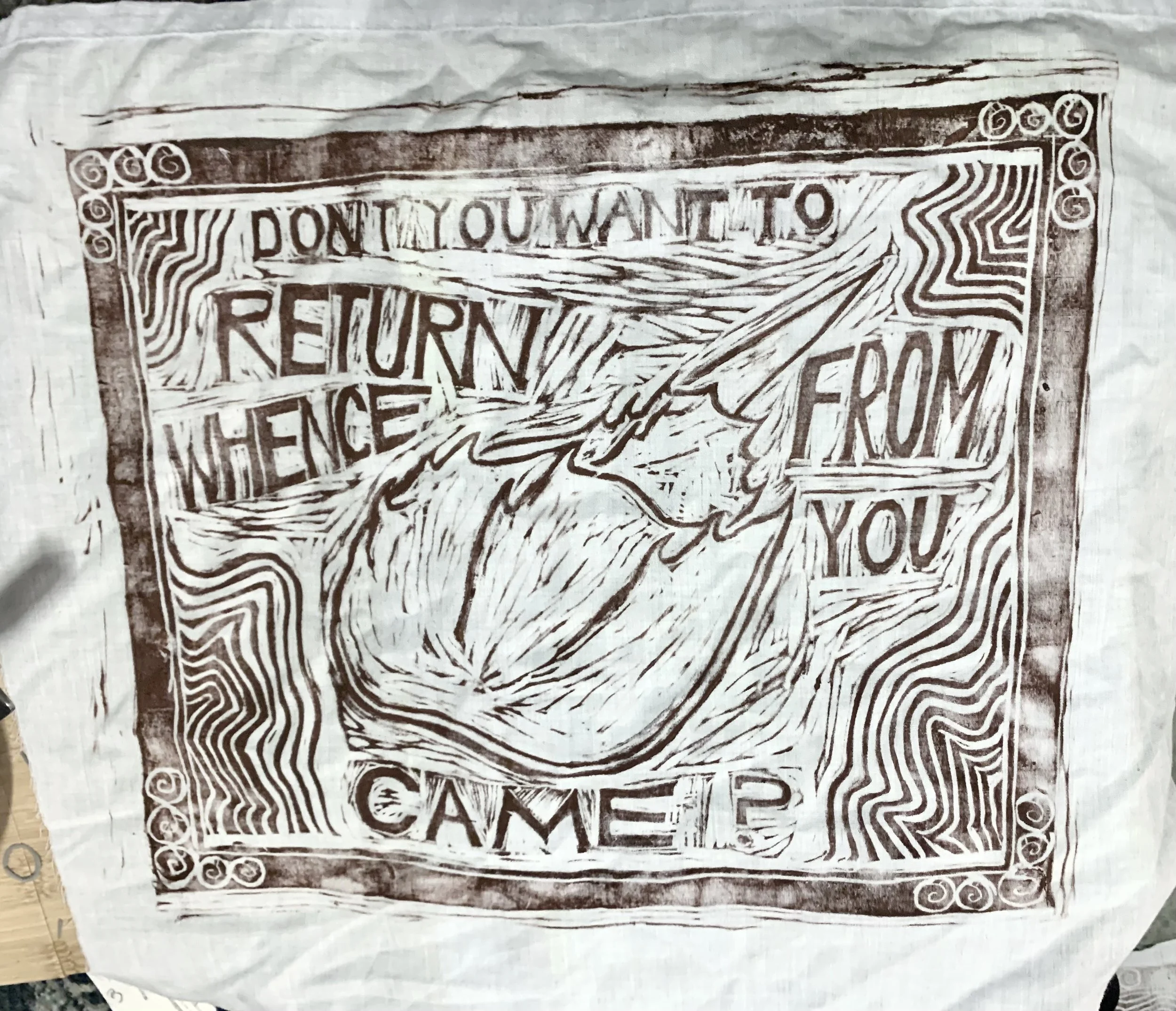 Return, Relief Print, 2025