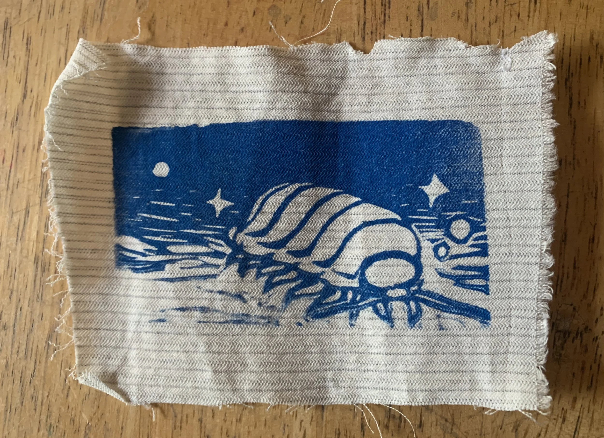 Giant Isopod, Relief Print, 2024