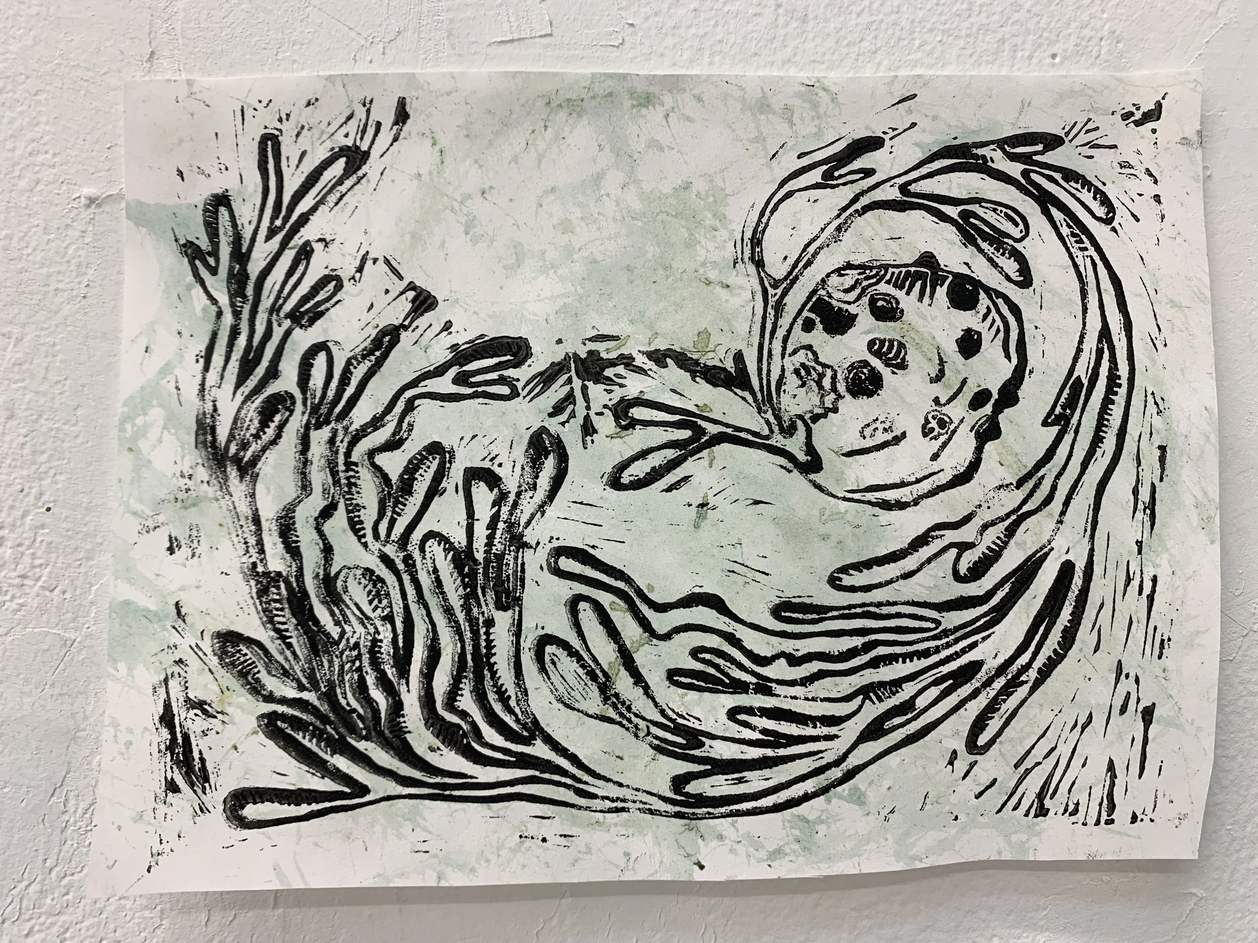 Spiral, Relief Print, 2025