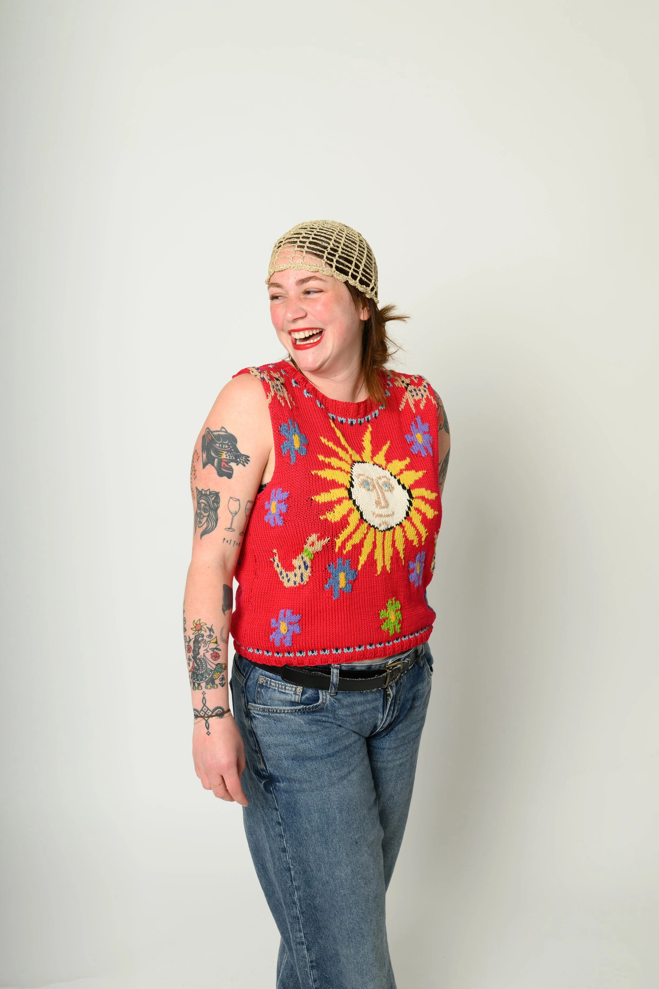 Sun burst vest