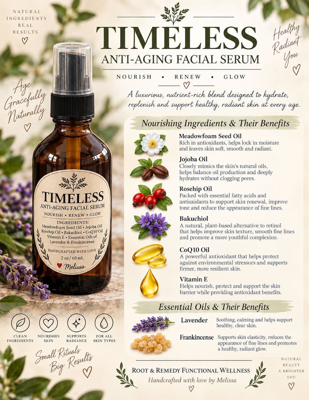 Timeless Anti-Aging Facial Serum 2 oz.