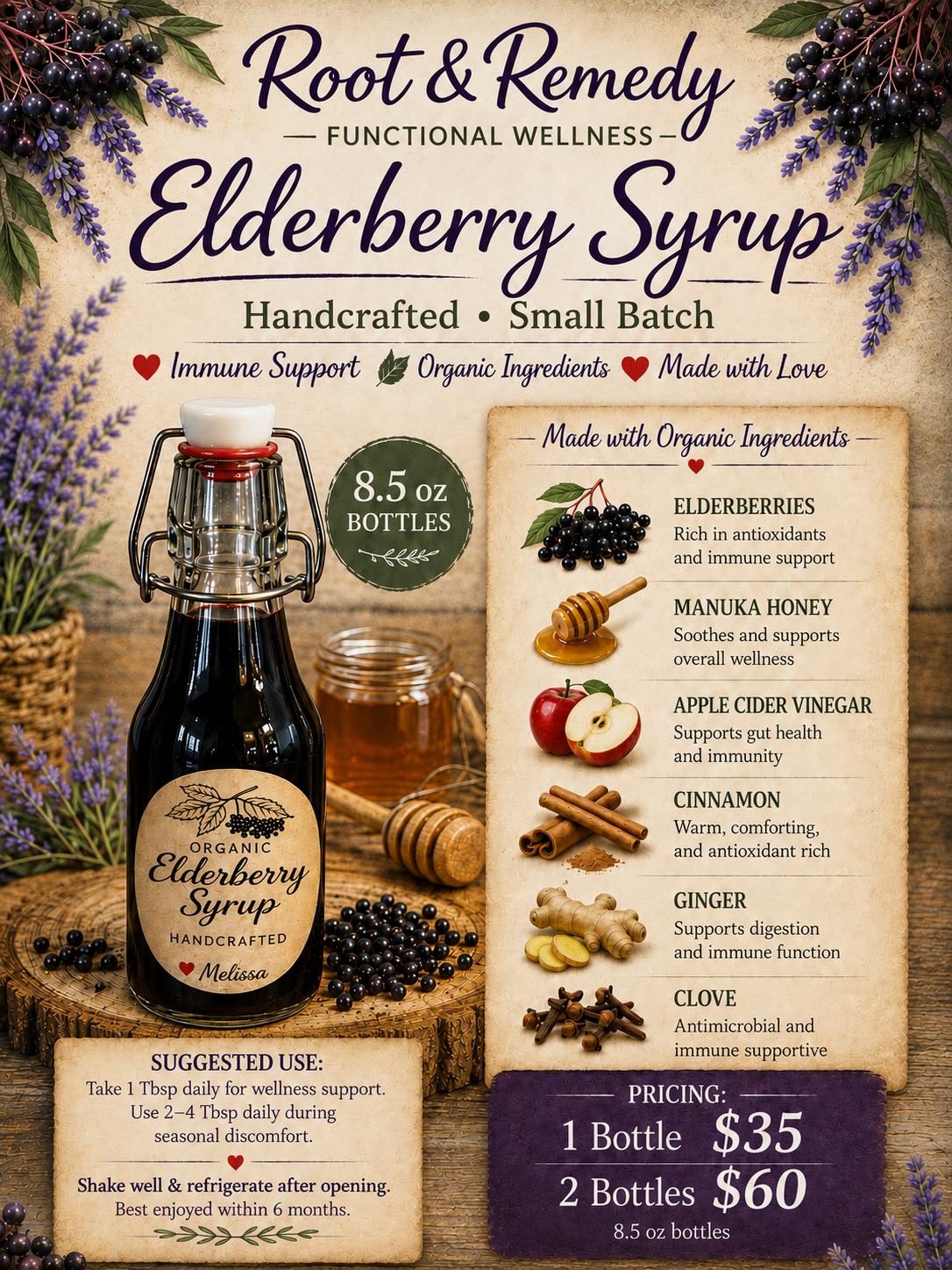 Elderberry Syrup 8.5oz
