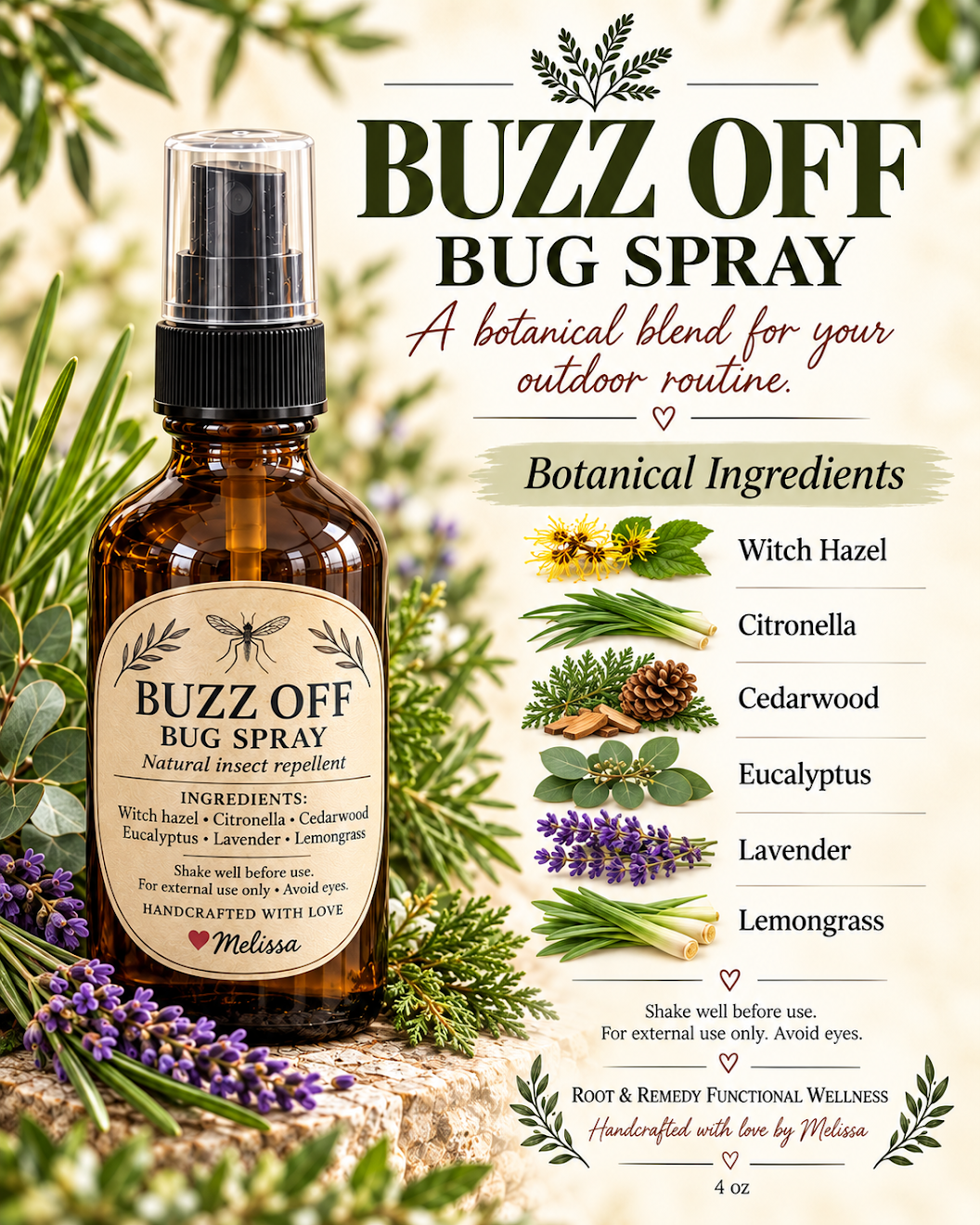 Buzz Off Bug Spray 4 oz.