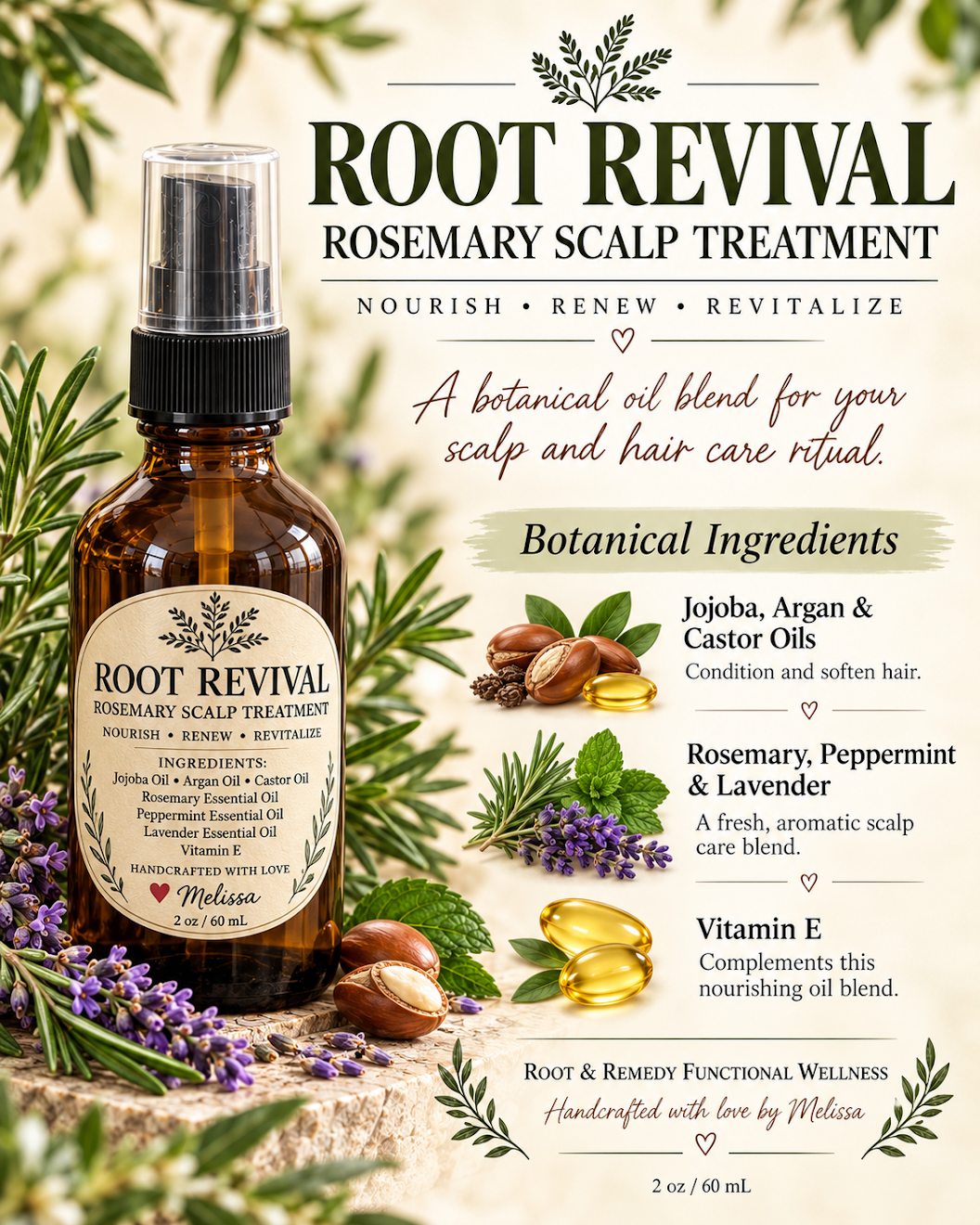 Root Revival Rosemary Scalp Treatment  2 oz.