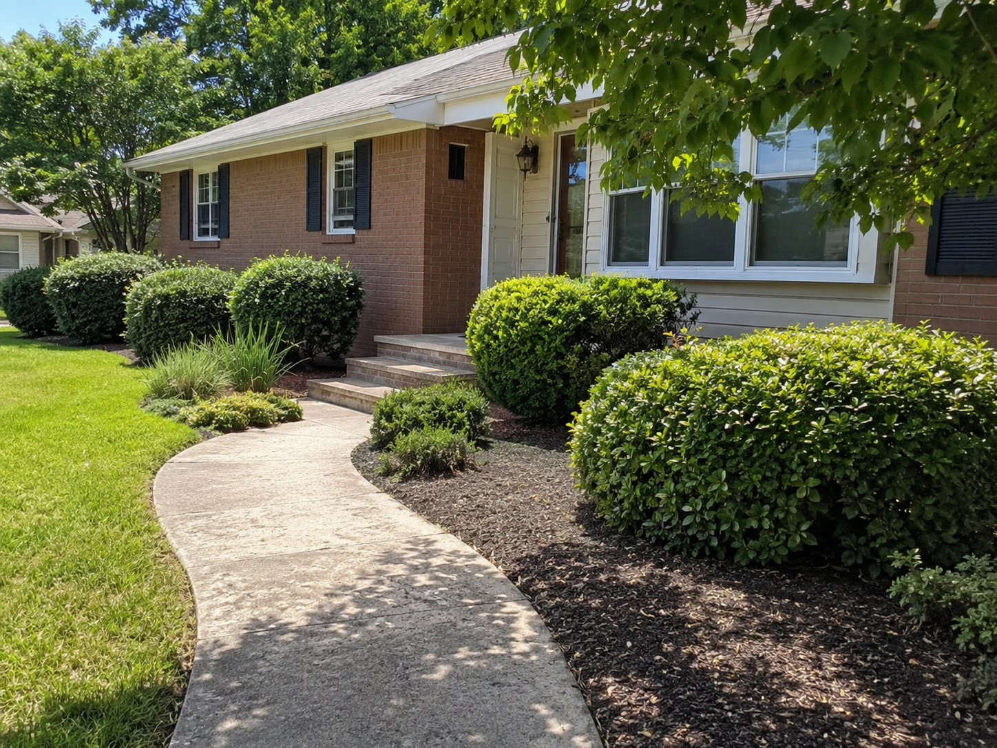 Klayman Landscapes summer touch ups for shrubs garden beds and seasonal maintenance