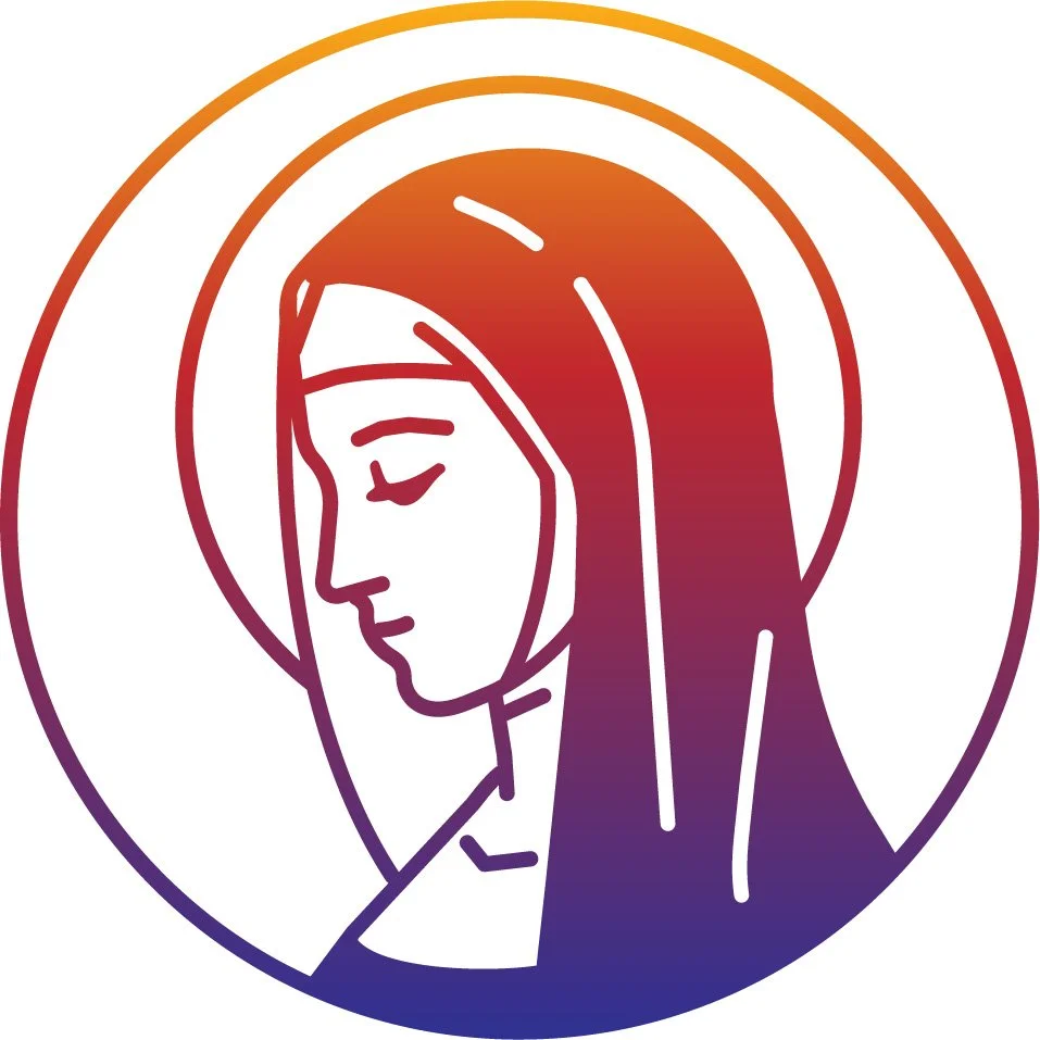 One of the logos from a set of St. Catherine of Siena-themed logos for Catching Fire, a young adult ministry in Parma, OH
