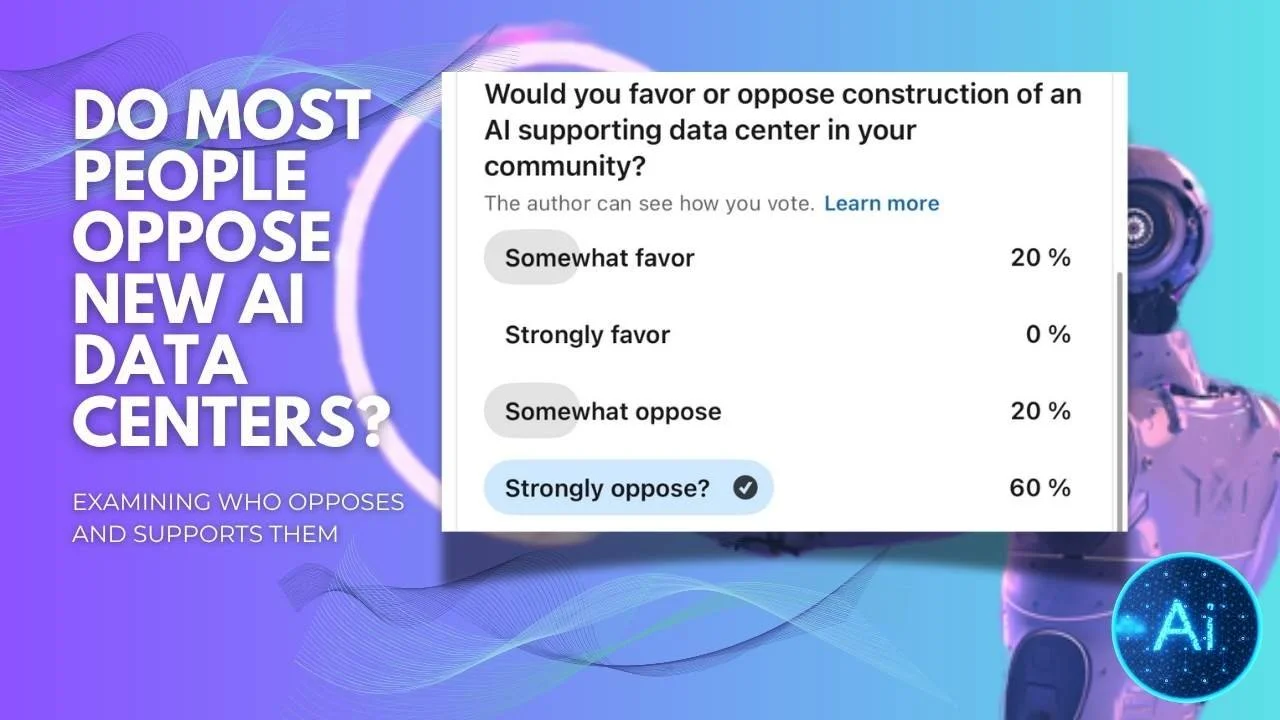 Do Most People Oppose New AI Data Centers? Examining Who Opposes and Supports Them