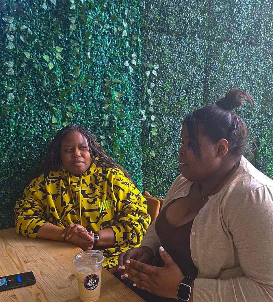 "Unapologetic Coffee" Owners Alisa (left) &amp; Alicia Officer (right)