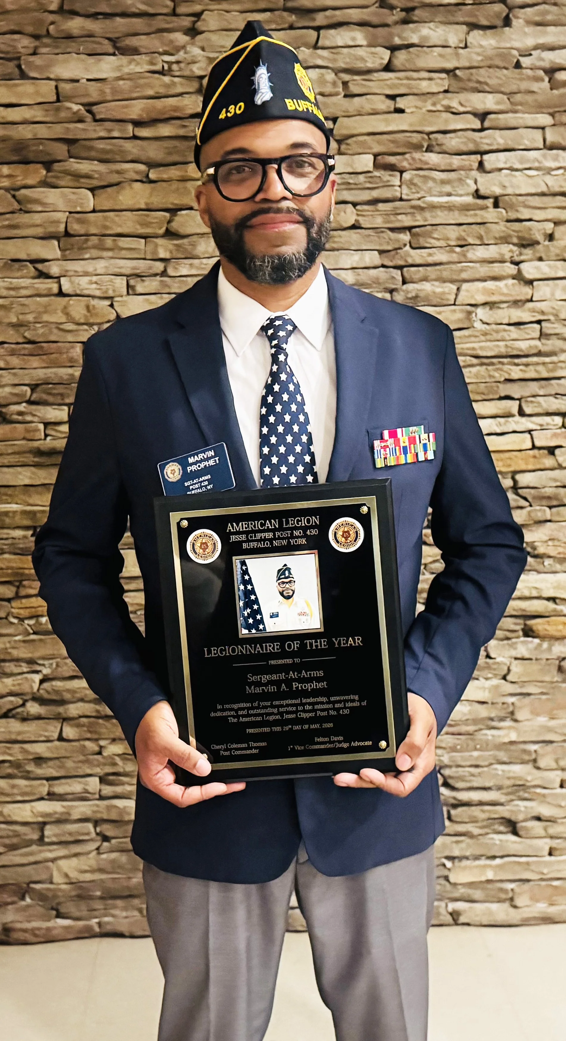 American Legion Jesse Clipper Post No. 430 Welcome, New Post Commander Marvin A. Prophet