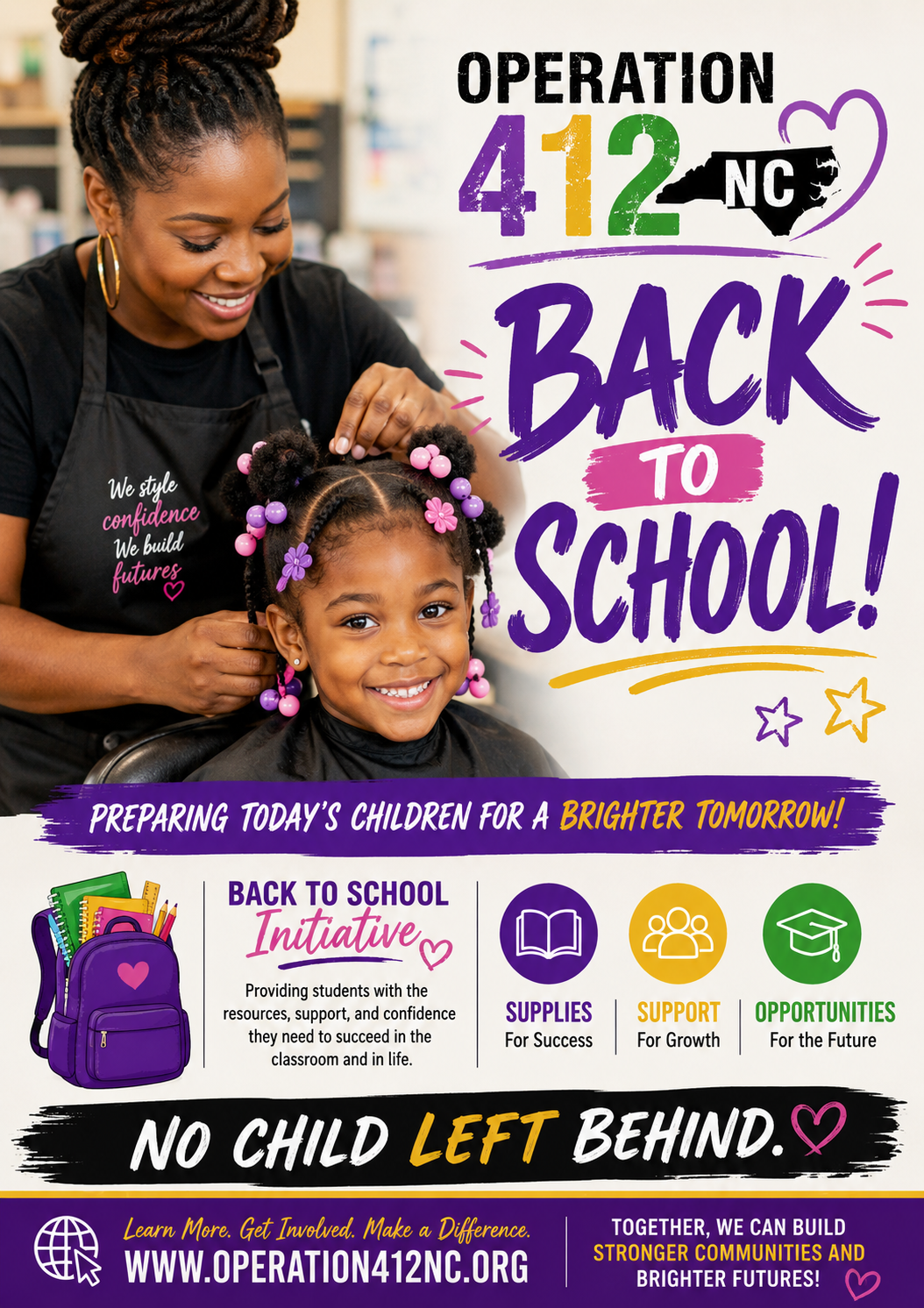 Bigger Smiles, Brighter Starts: Operation 412NC Helps Charlotte Children Return to School Ready to Succeed