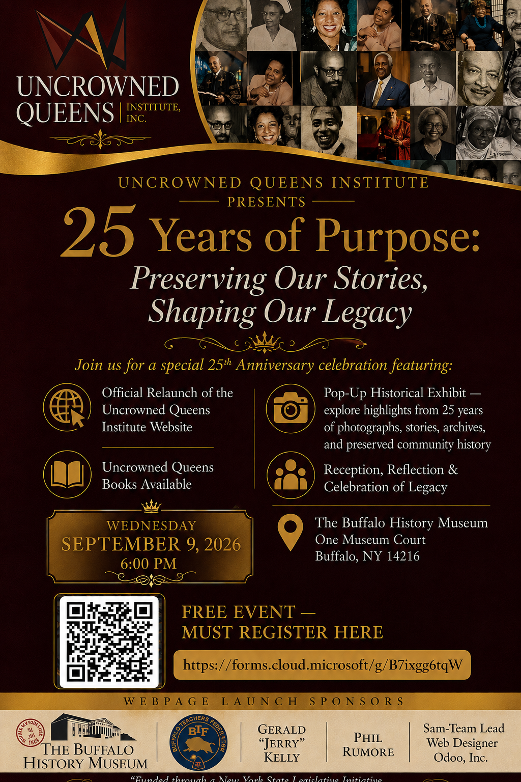 UNCROWNED QUEENS INSTITUTECELEBRATES 25 YEARS OF PURPOSE
