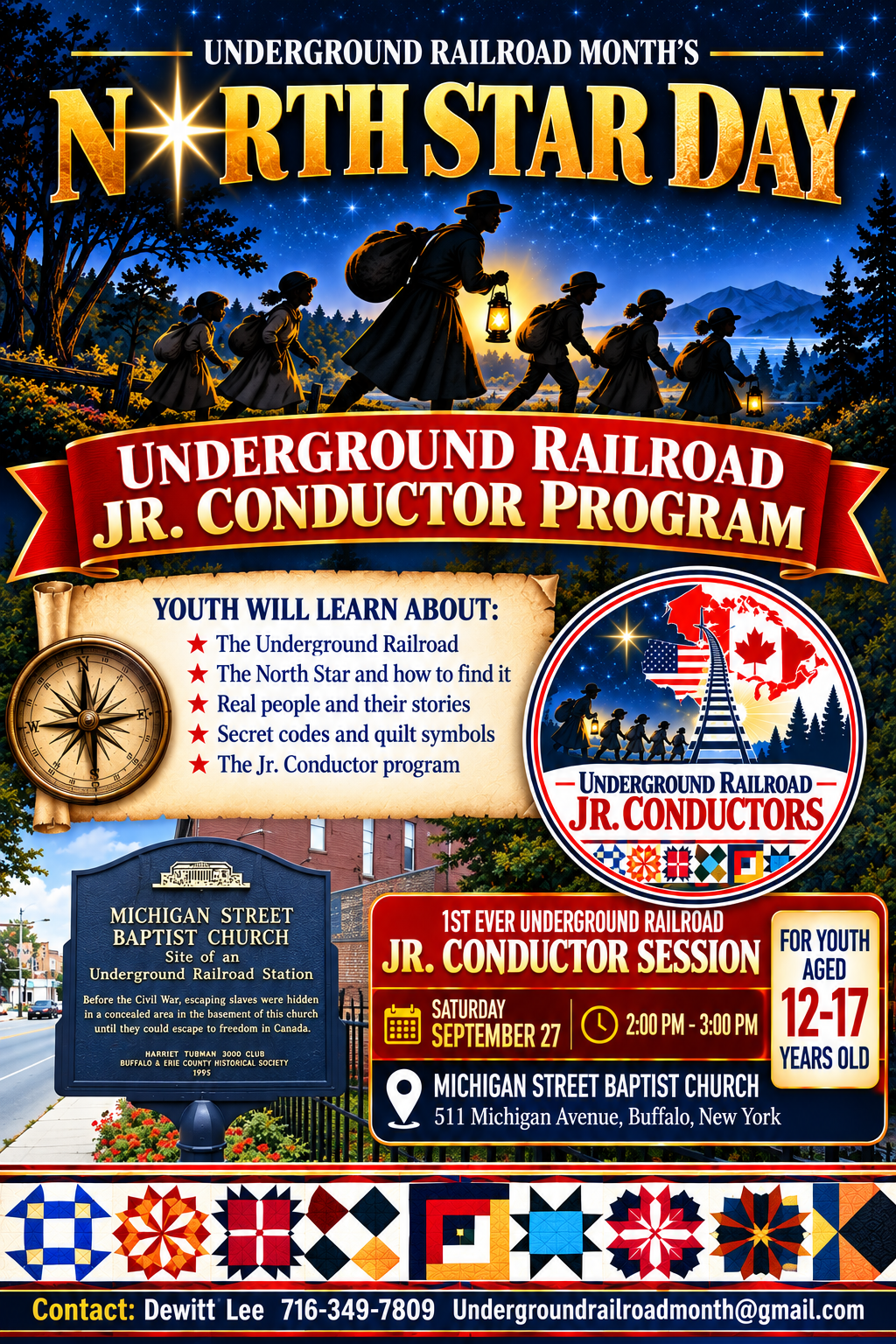 International Underground Railroad Month Announces North Star Day Weekend Events in Buffalo, Niagara Falls and Fort Erie