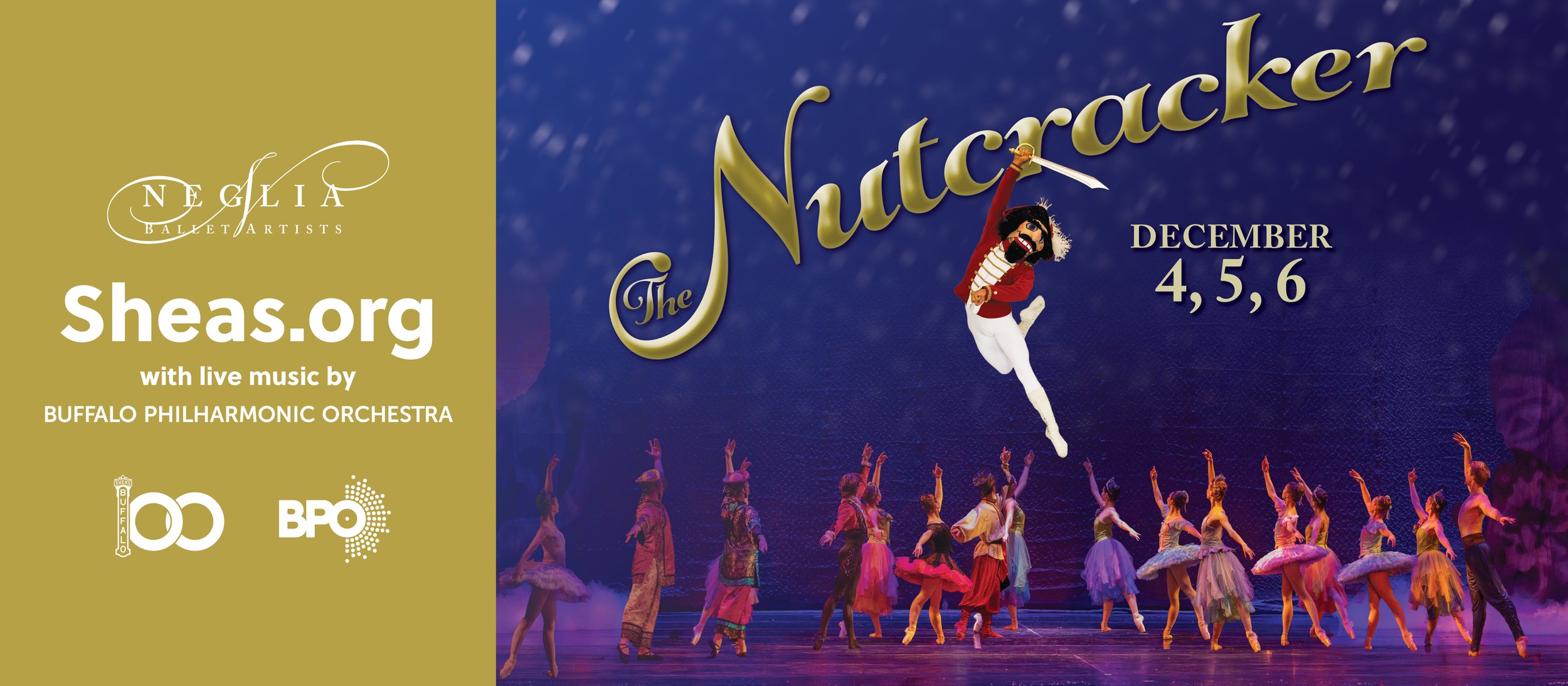 Neglia Ballet's The Nutcracker Returns to Shea's Buffalo Theatre this December, Featuring Live Music by the Buffalo Philharmonic Orchestra