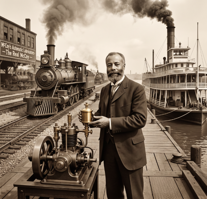 Elijah McCoy: The Brilliant Black Inventor Behind “The Real McCoy” May 2, 1844 – October 10, 1929