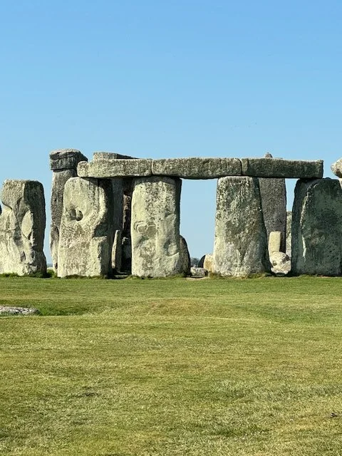 Stonehenge on a perfectly clear and sunny day