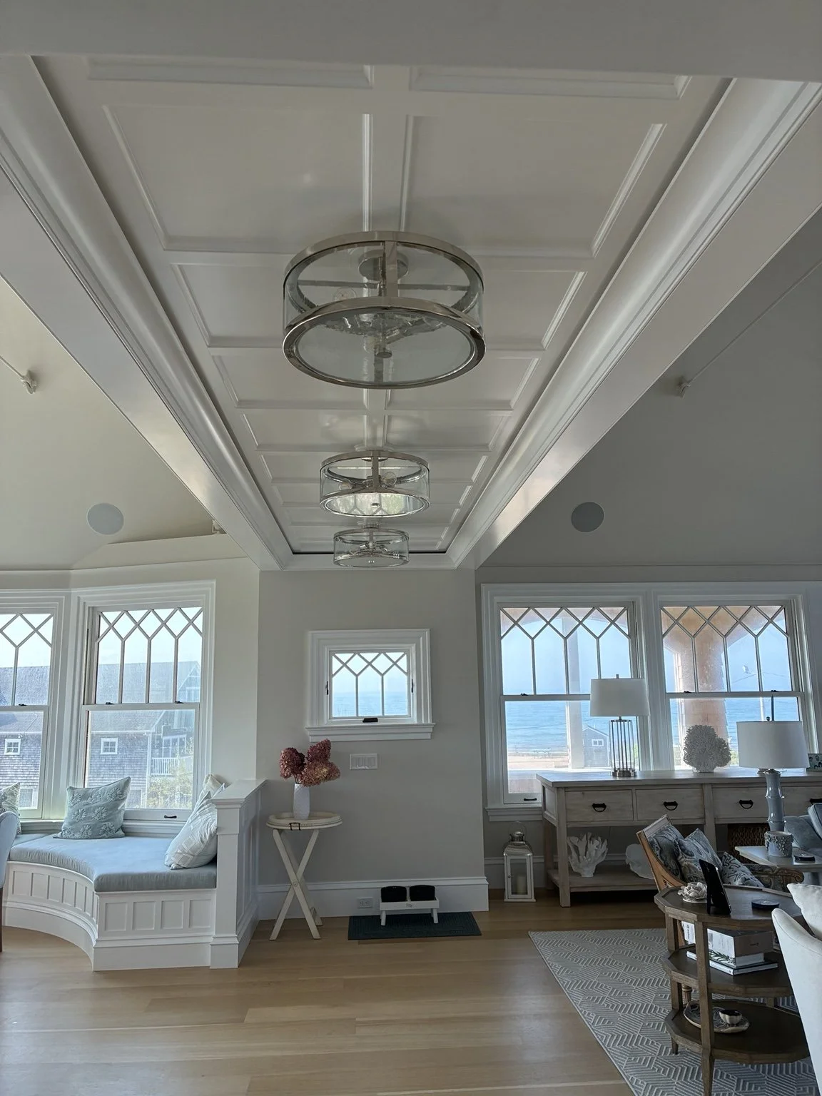 High-end residential lighting and ceiling fixtures installed by Source Electric in Rhode Island