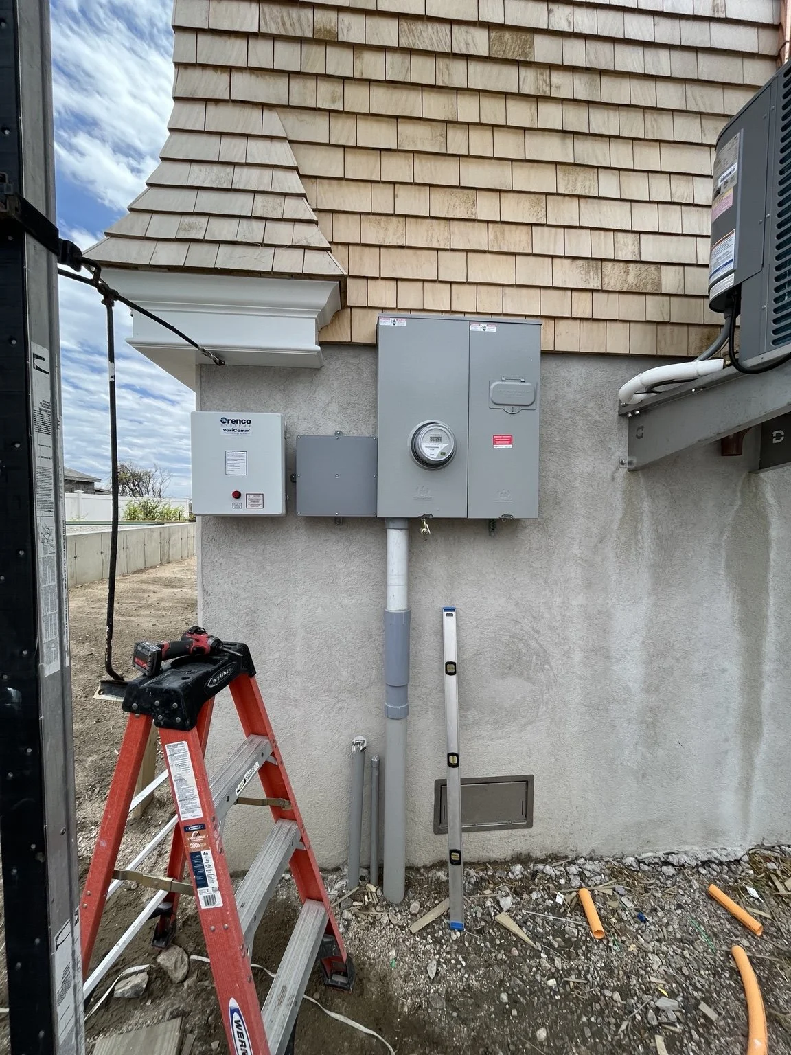 Electrical service equipment installed by Source Electric at a Rhode Island property