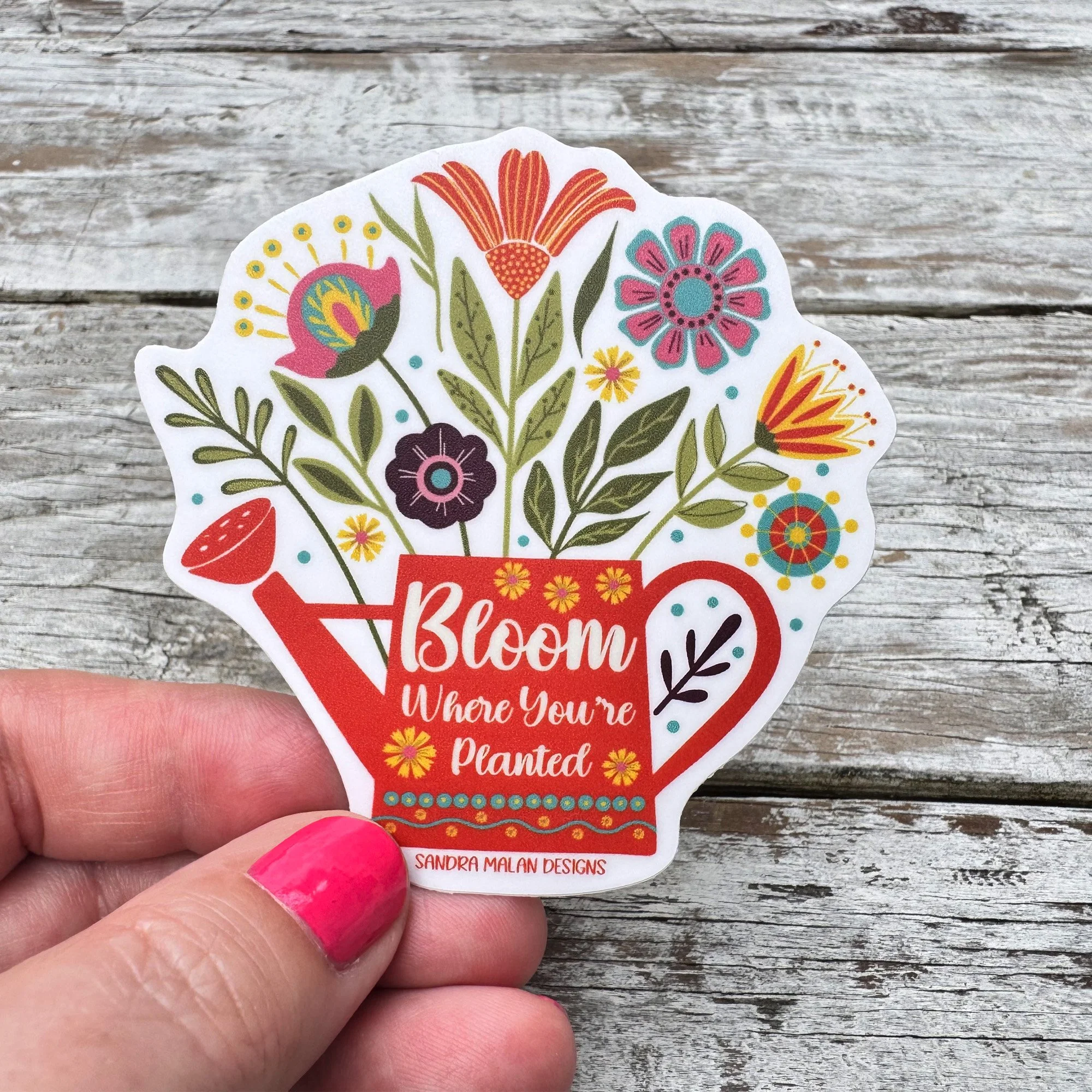 Bloom Where You're Planted Sticker