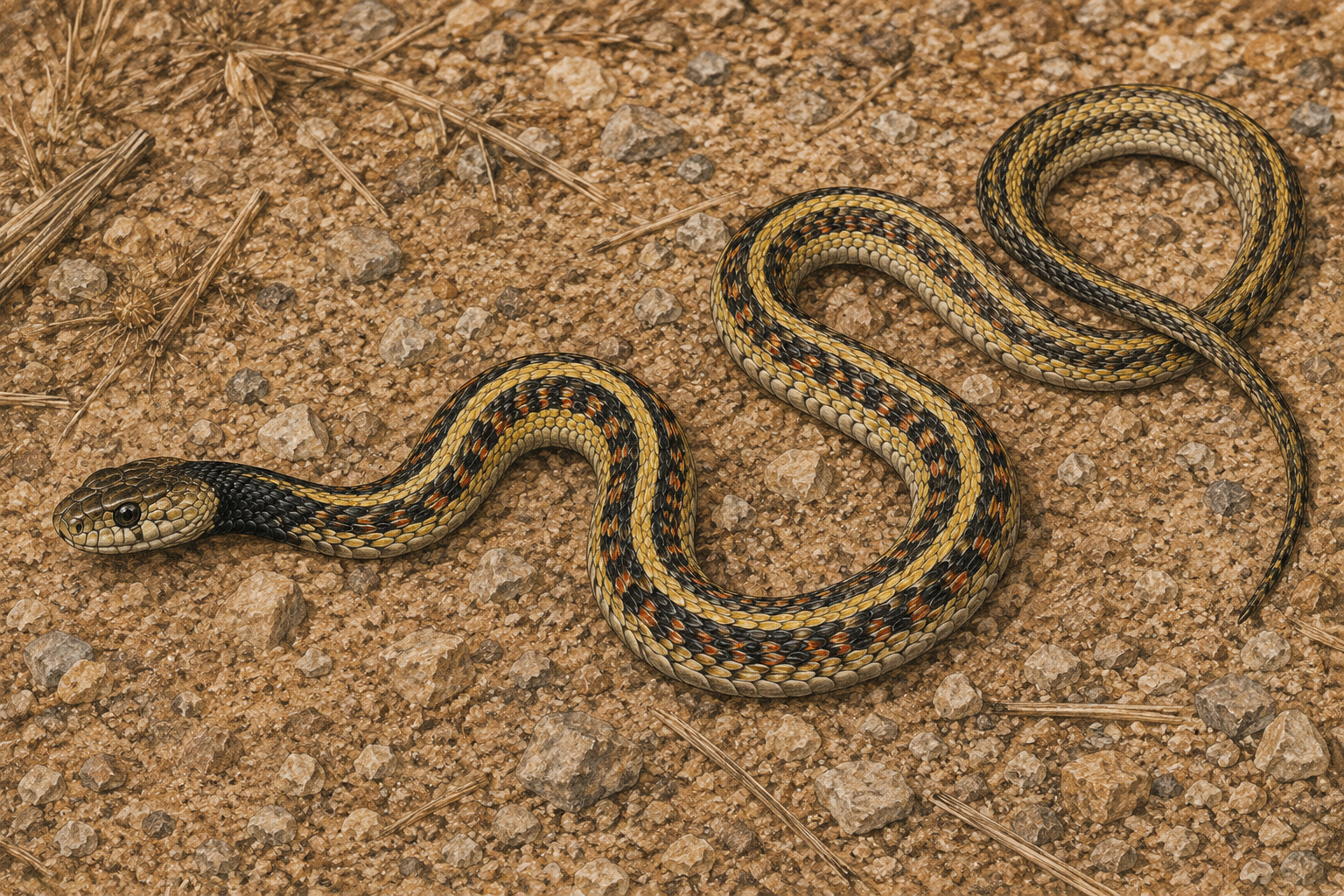 Blackneck Garter snake