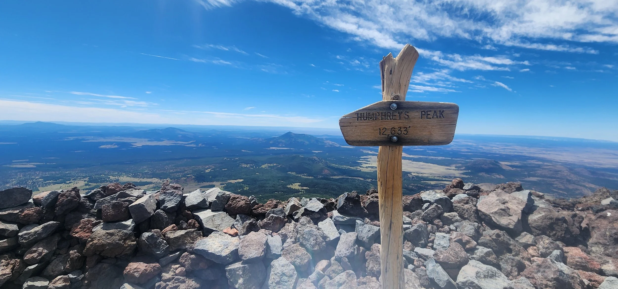 On Humphrey's peak, tallest peak in Arizona.