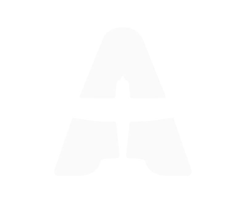 Stylized white letter A with a silhouette of a Cessna, two-person plane against a black background.